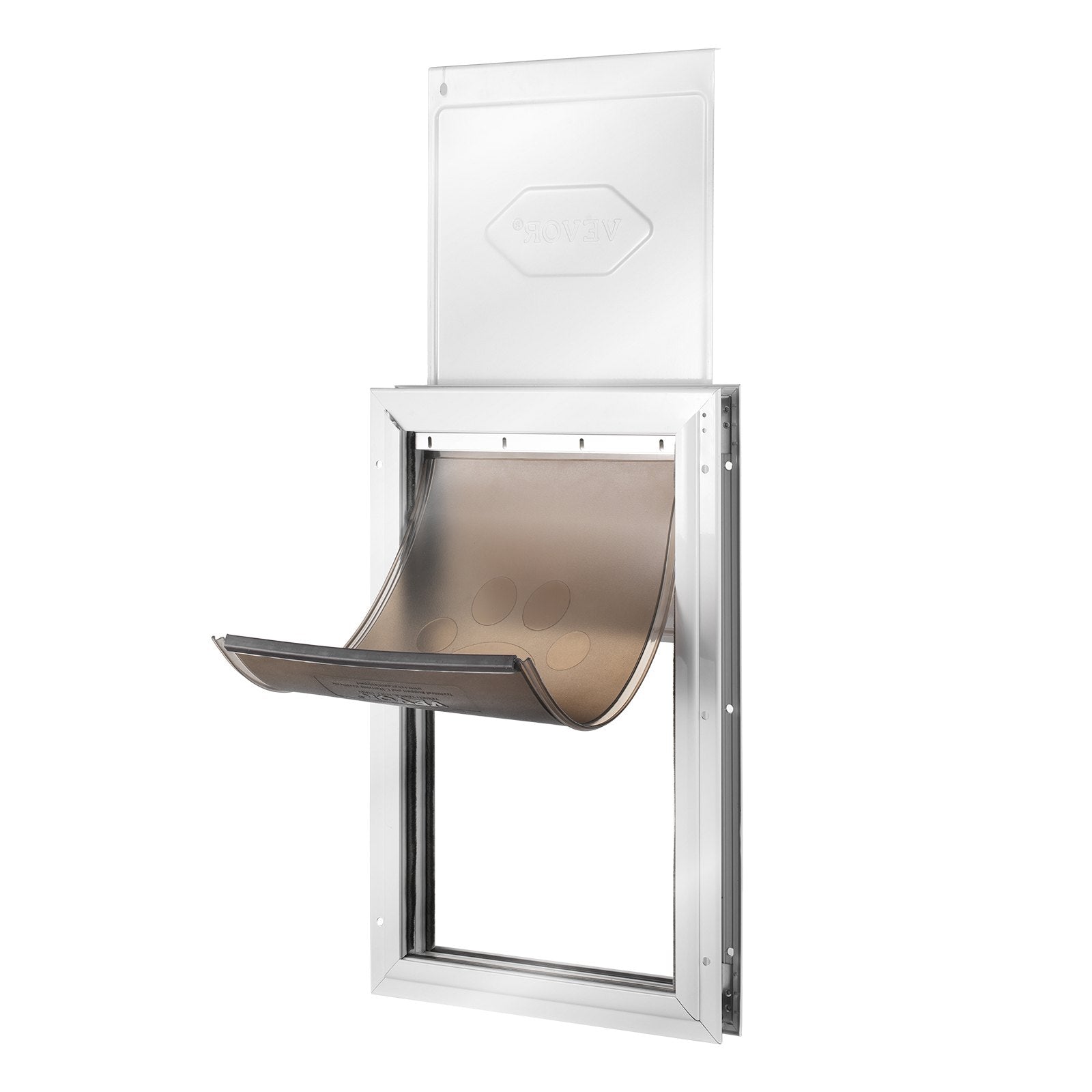 Pet Door, 33.7 x 50.9 cm Aluminum Frame with Lock and Weatherproof Flap System