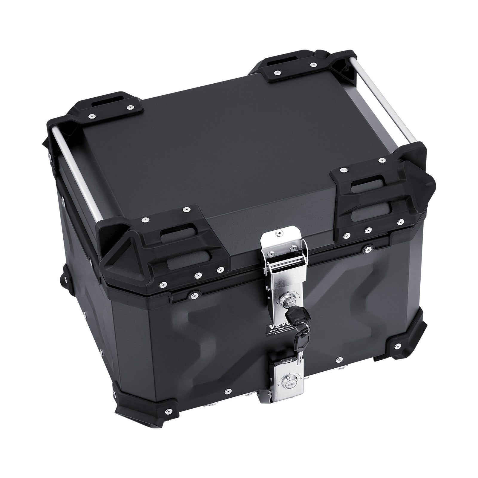 45L Motorcycle Top Case Aluminium Waterproof Tail Box with Lock