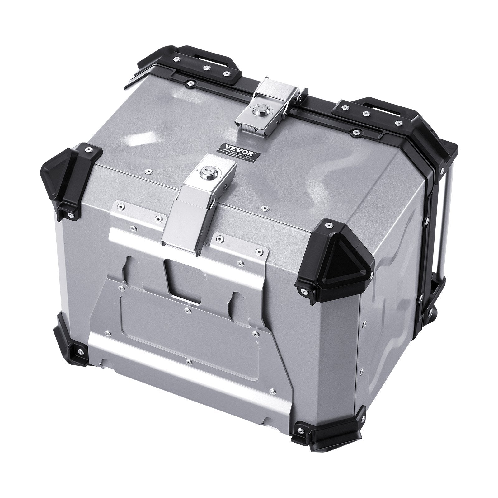 Motorcycle Top Case 45L Aluminum Alloy Waterproof Detachable Box Leather Cushion