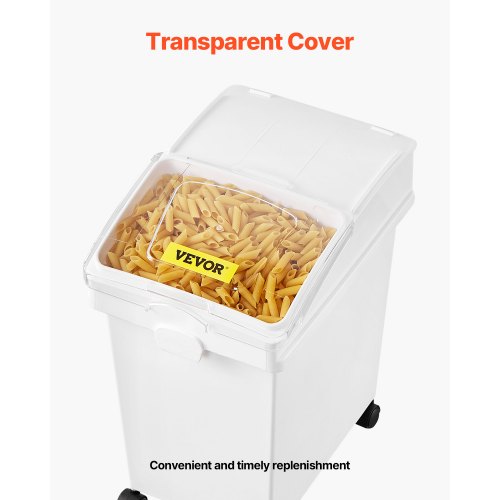 VEVOR 20L Ingredient Bin 3 Piece Storage Container with Sliding Lid and Scoop