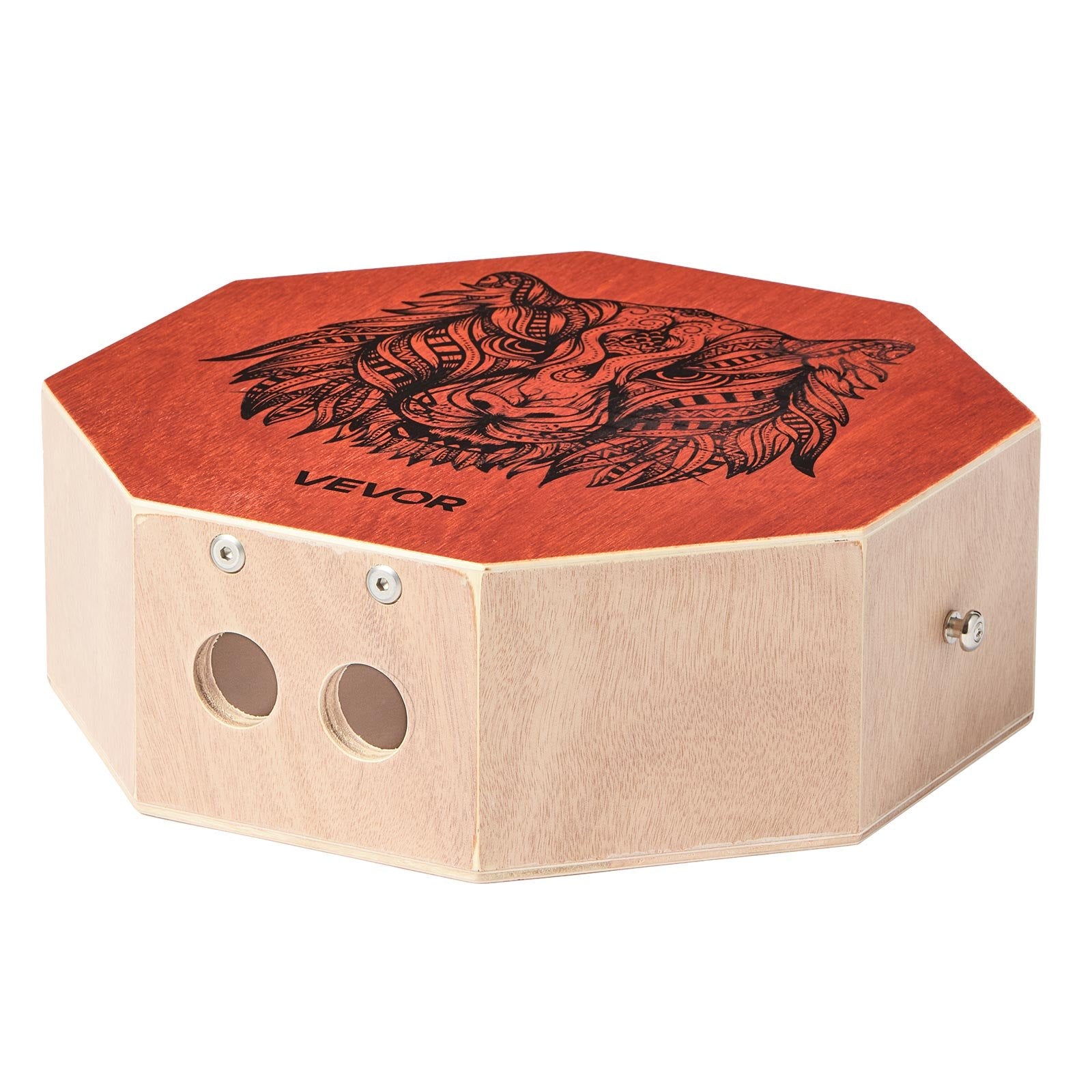Cajon Box Drum Portable Birch Wood Percussion Internal Strings Adjustable Strap