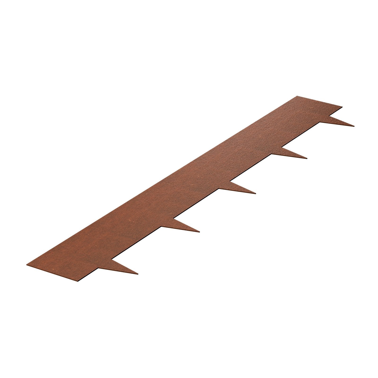 Steel Landscape Edging 6 Pack 40x8in Weather-Resistant Bendable Shark Spike