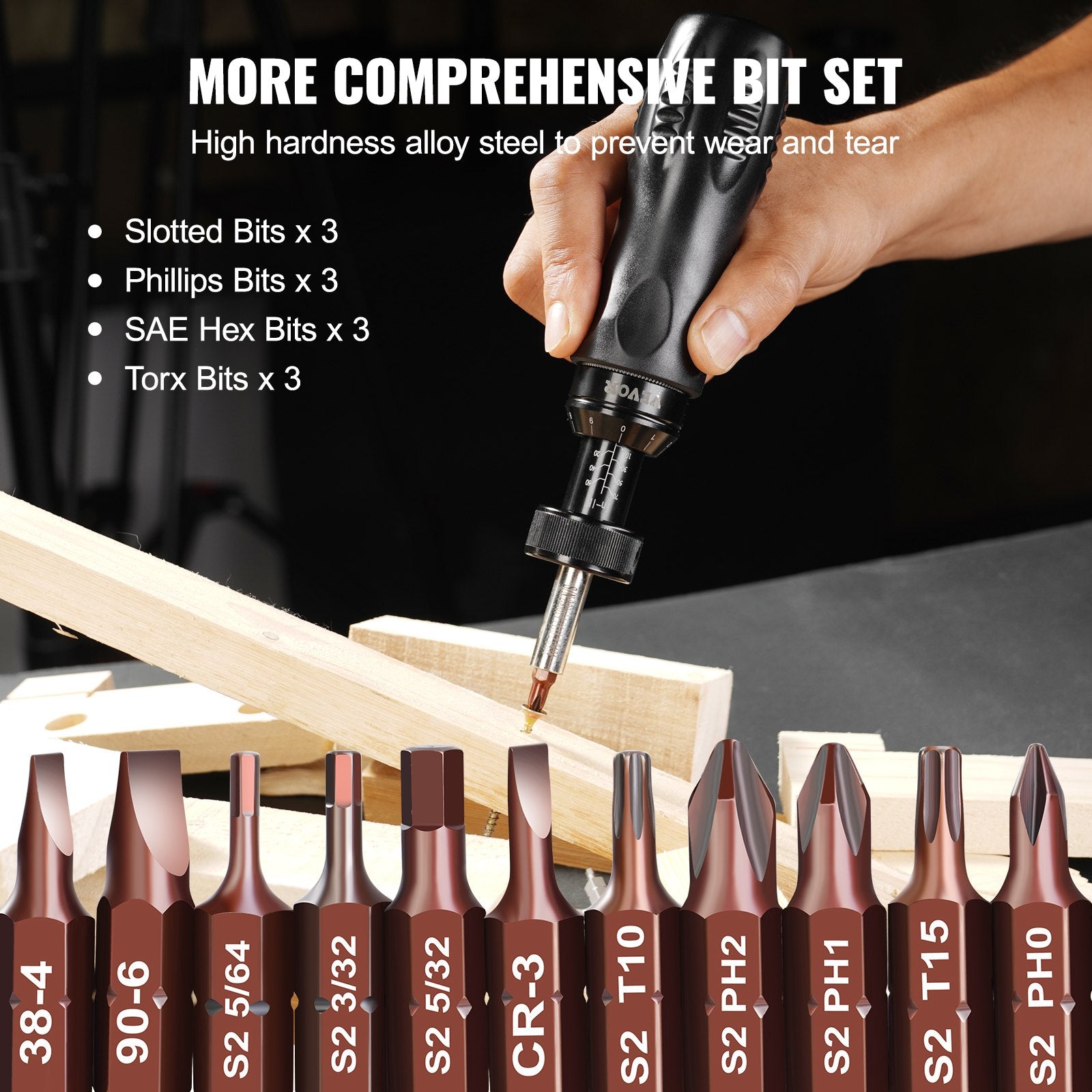 Adjustable Torque Screwdriver 1/4
