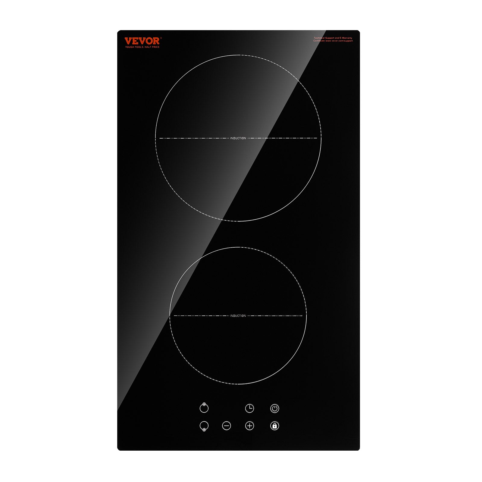 Induction Cooktop, 3400W Electric Countertop 2-Burner Touch Control Stove