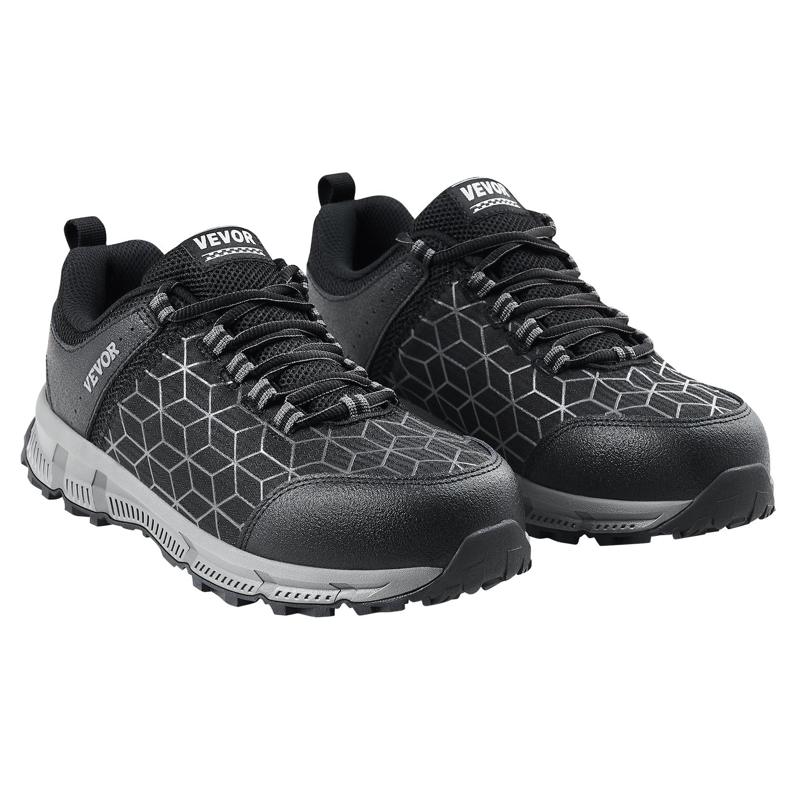 Steel Toe Shoes for Men US 11 Cushion Sport Safety Athletic Work Sneakers Black