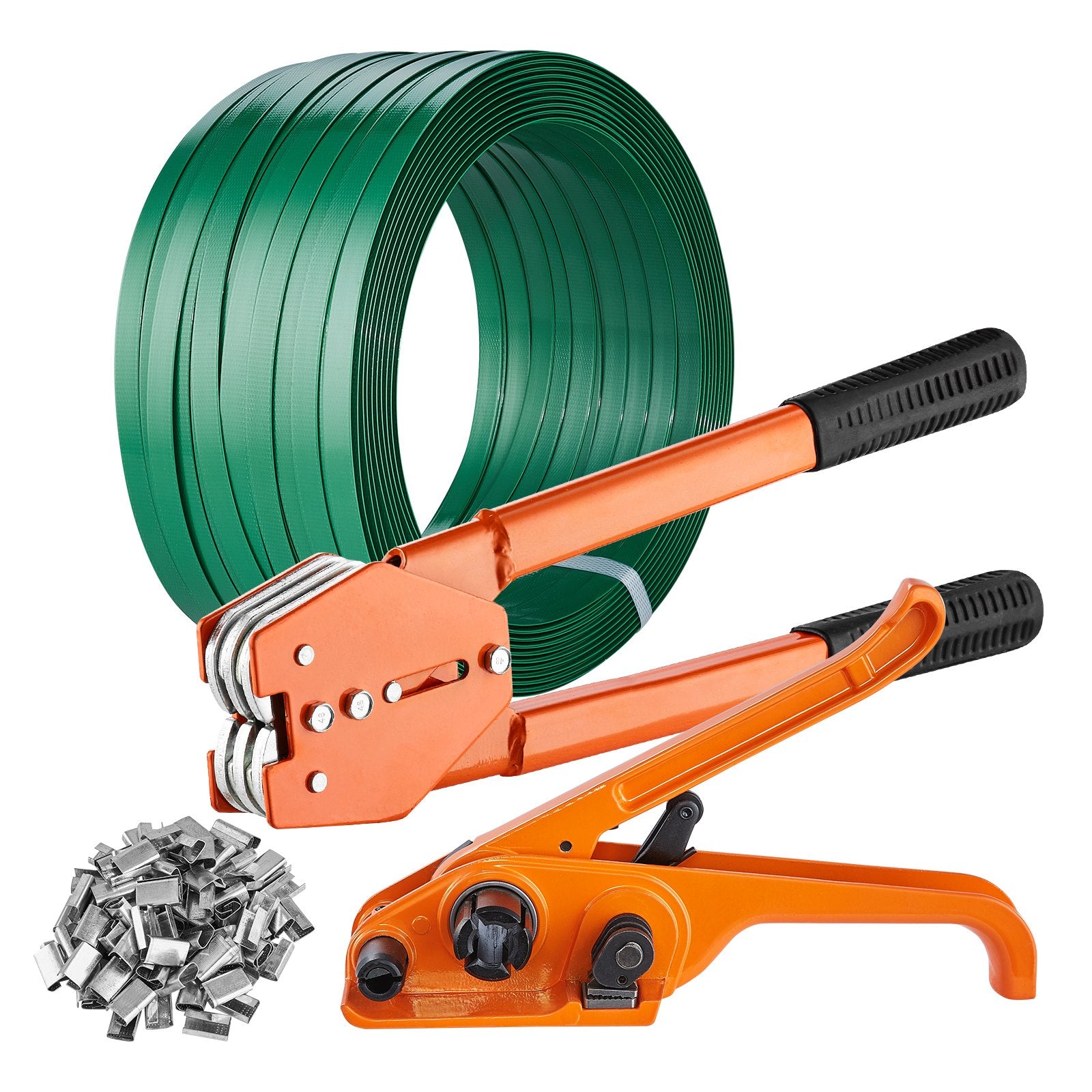 Banding Strapping Kit with Tensioner and Sealer 300m PET Band 300 Metal Seals