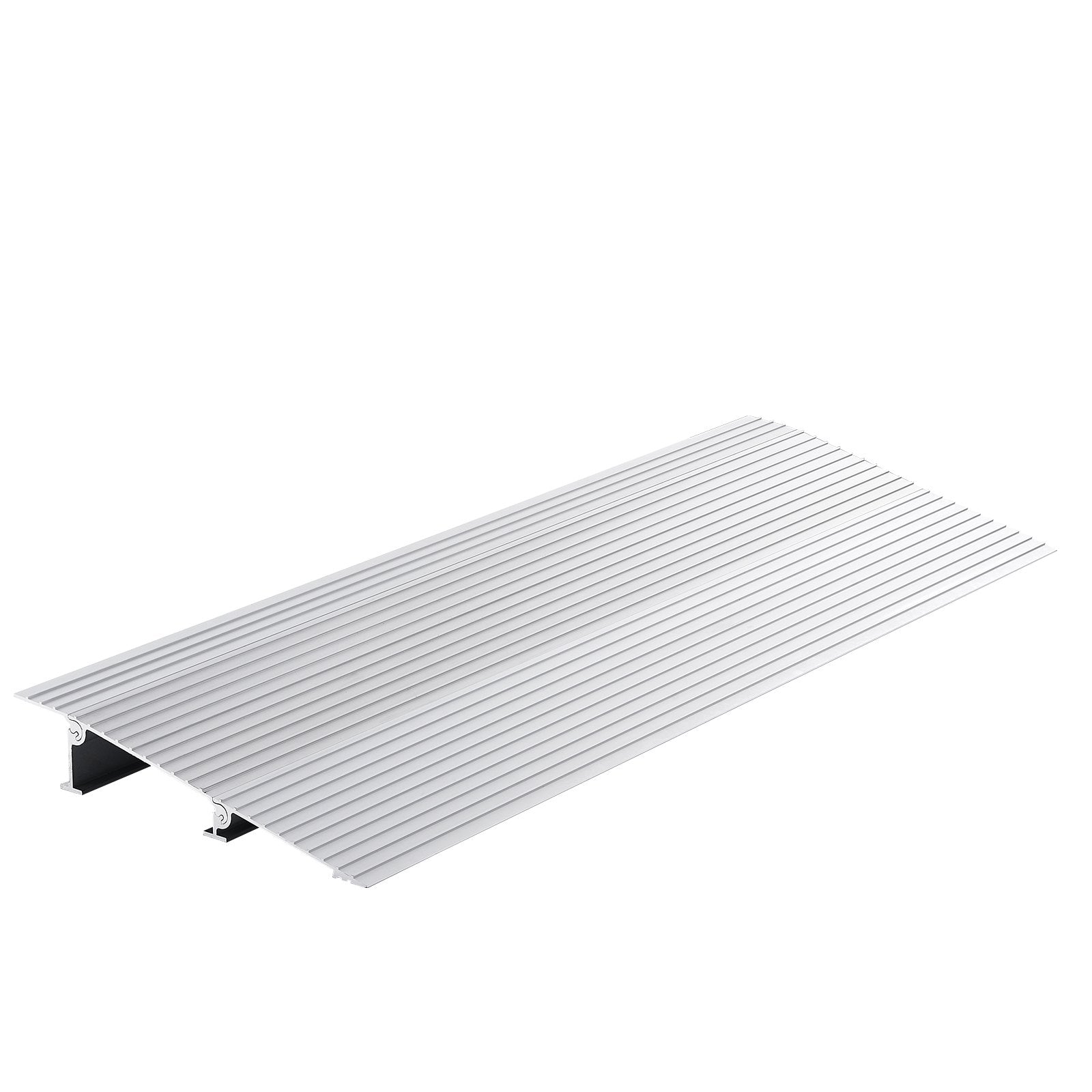 2" Rise Aluminum Door Threshold Ramp 800lb Capacity for Wheelchairs