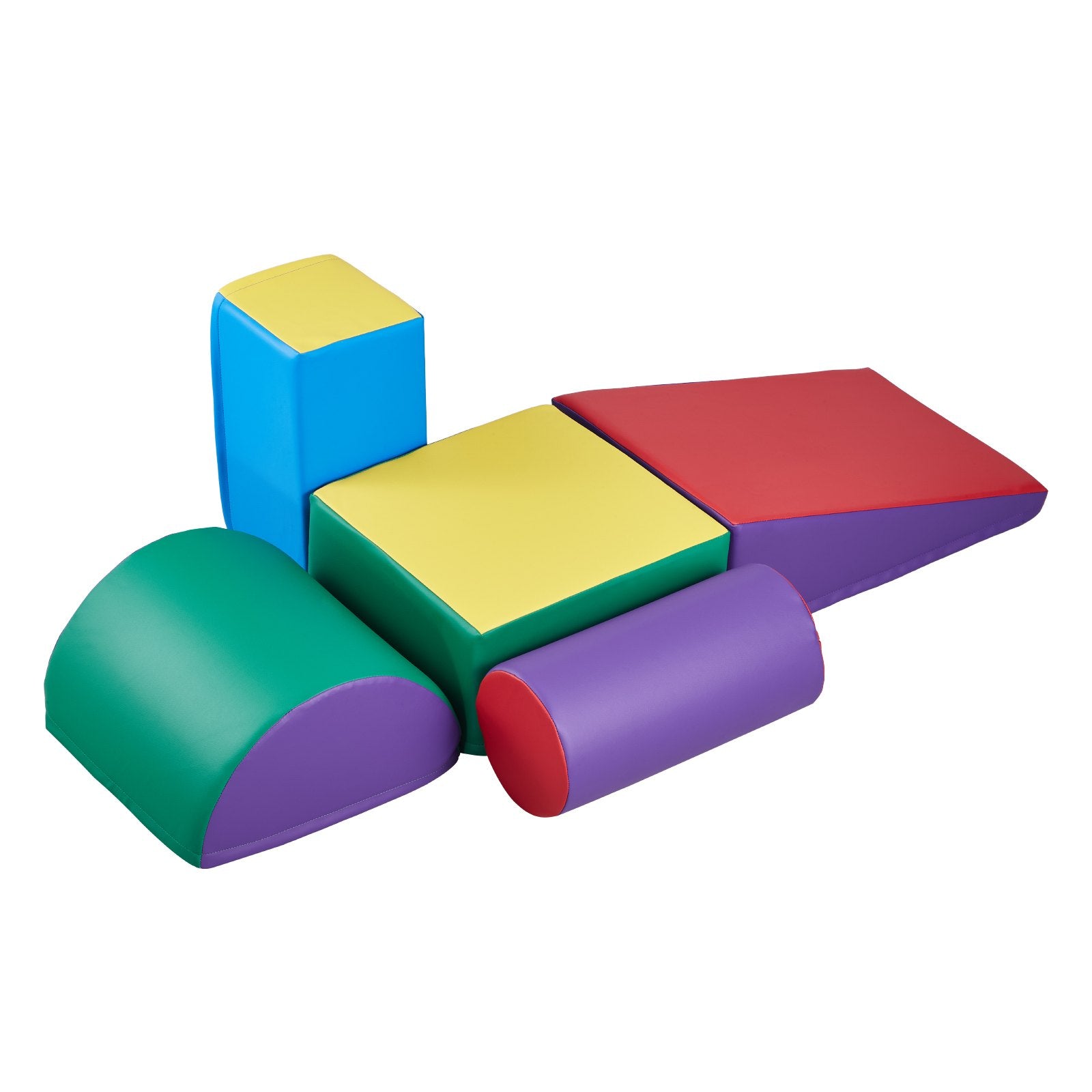 Climbing Toys 5-Piece Set Foam PU Leather Blocks for Toddlers 6 Months–3 Years