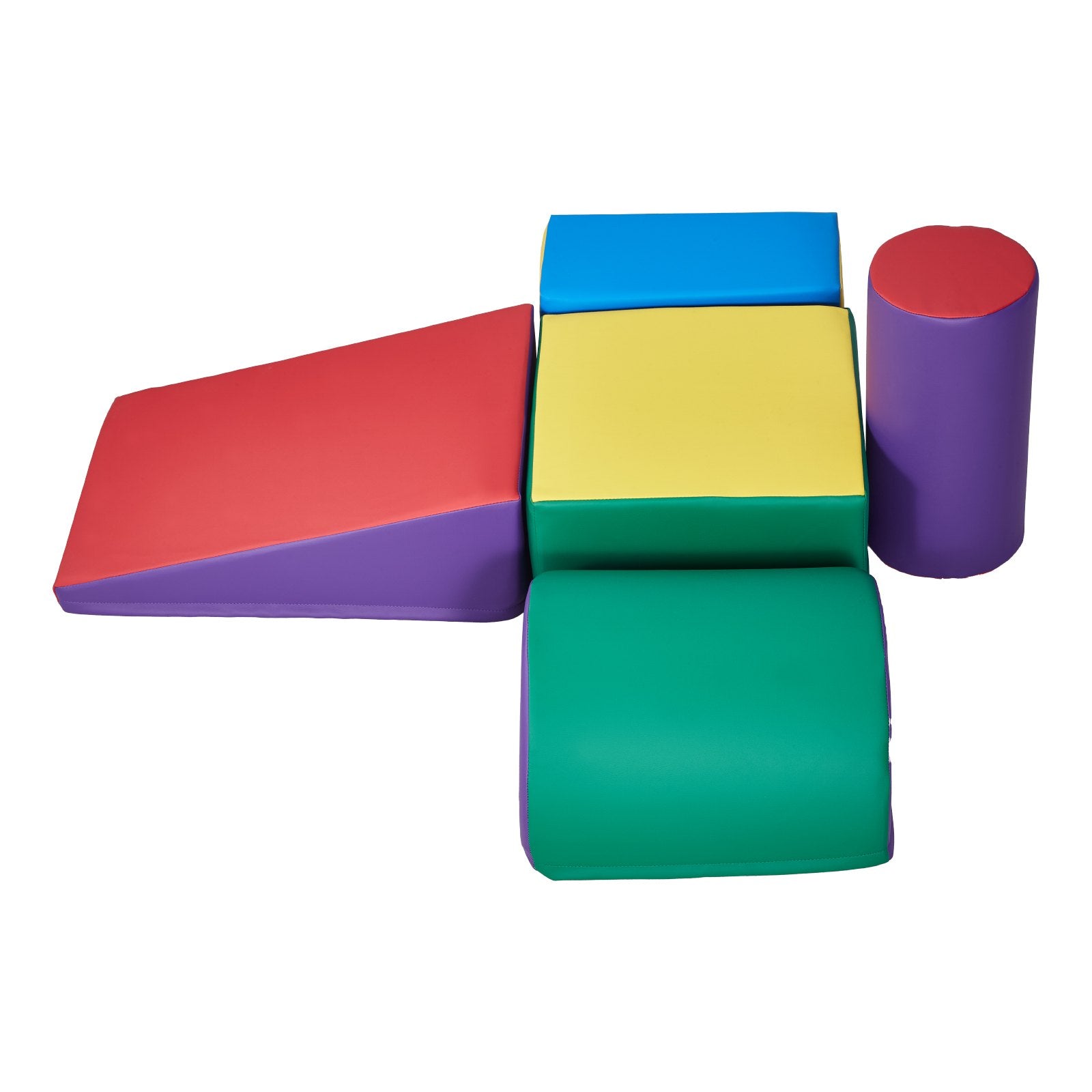 Climbing Toys 5-Piece Set Foam PU Leather Blocks for Toddlers 6 Months–3 Years