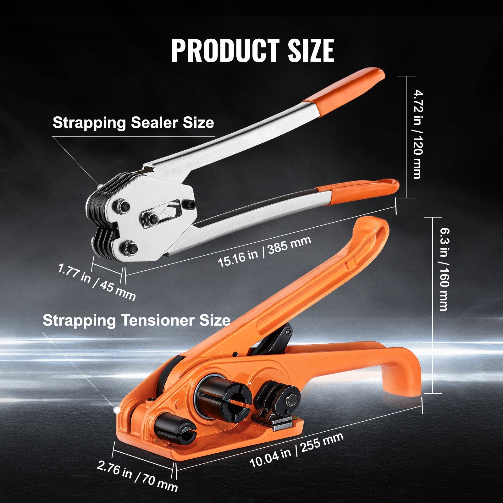 Banding Strapping Kit with Tensioner and Sealer 1000m PP Band 1000 Metal Seals