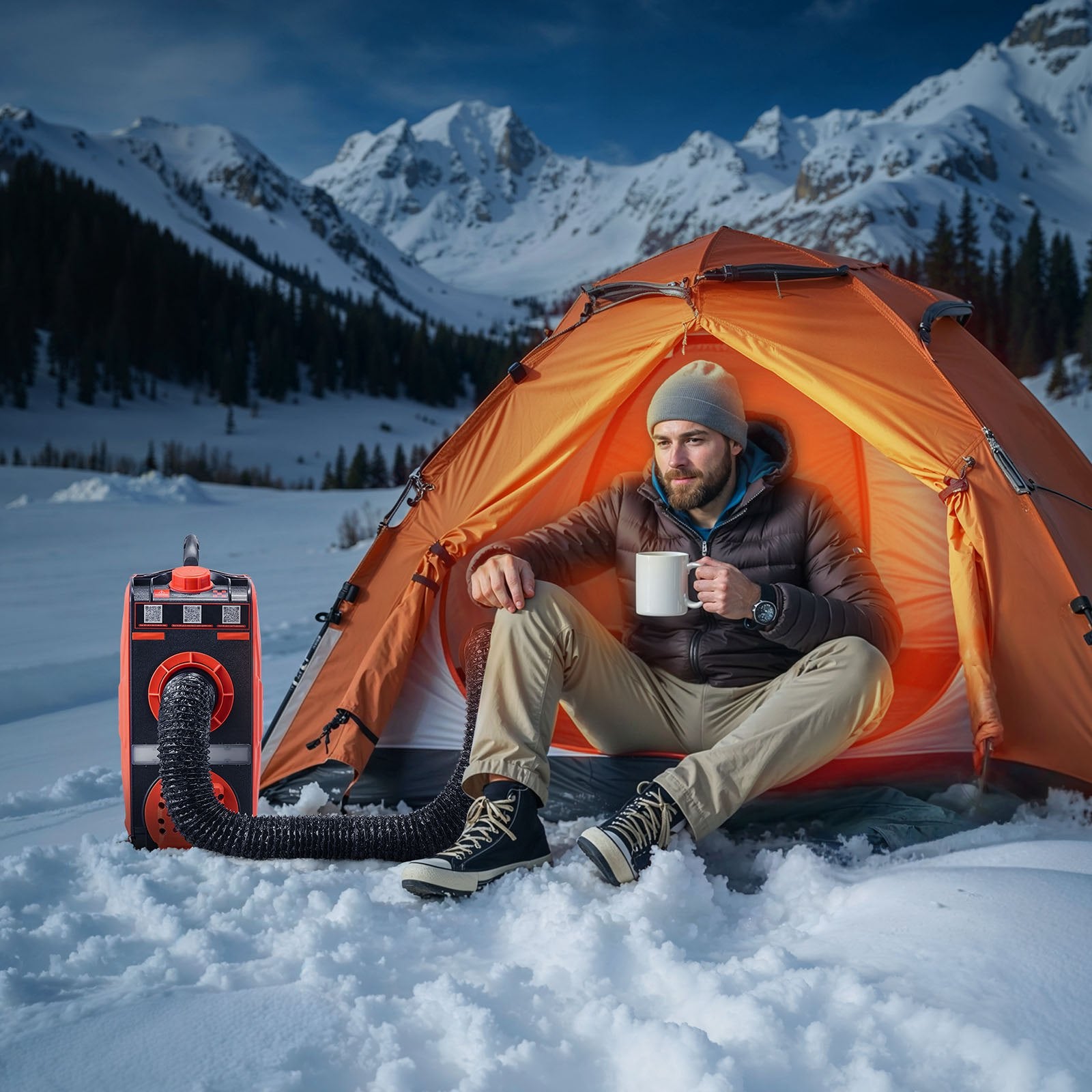 Diesel Heater 8KW DC 12V, Portable Air Heater with Bluetooth, Remote & LCD, 4.5L