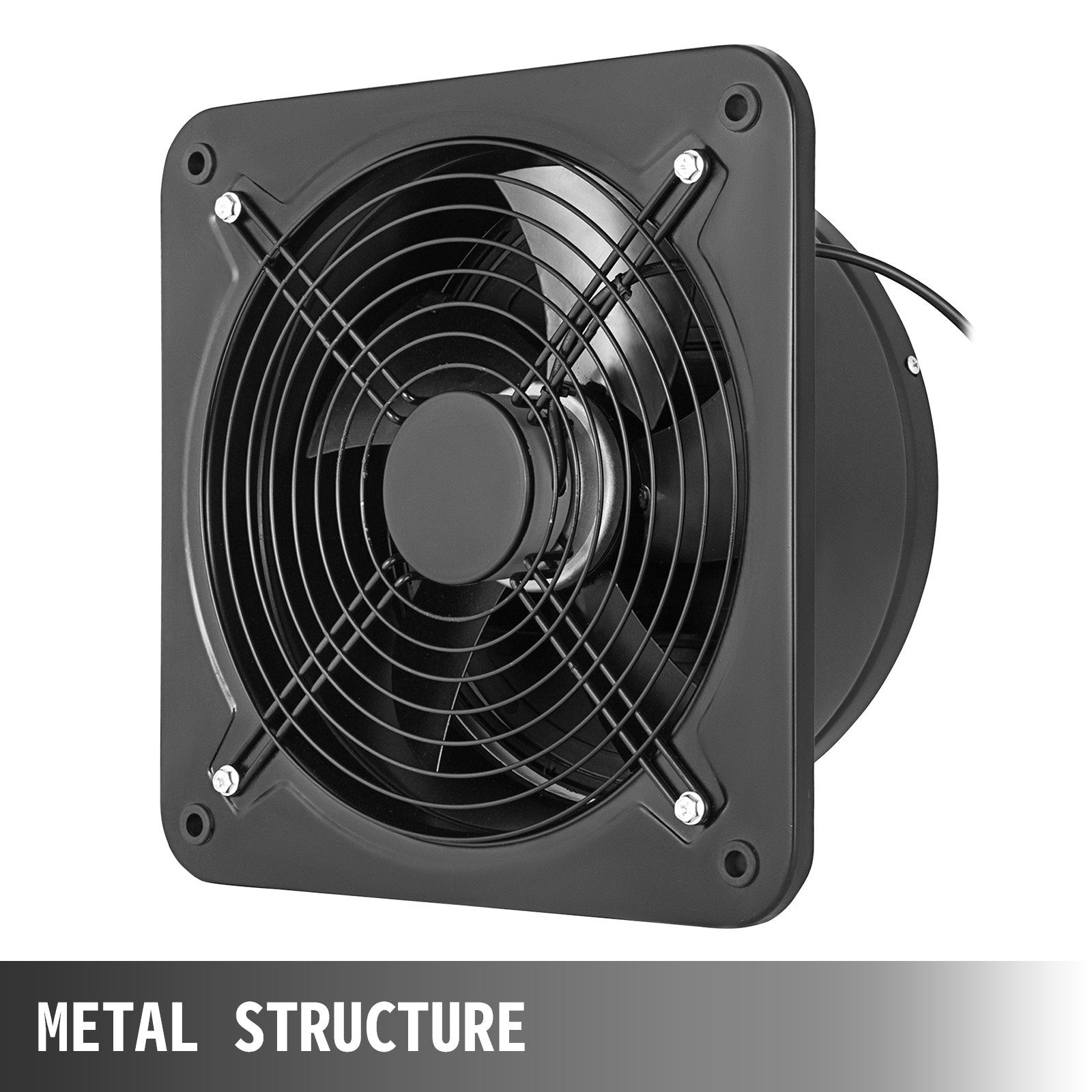 Industrial Metal Ventilation Extractor 30 cm Axial Exhaust Fan 150W Air Blower