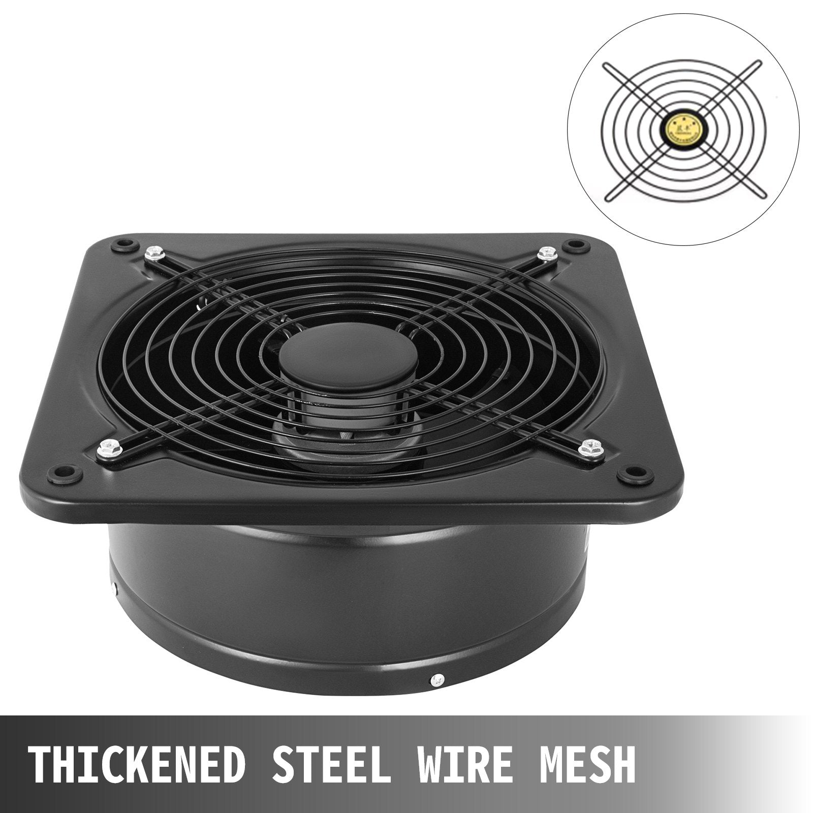 Industrial Metal Ventilation Extractor 30 cm Axial Exhaust Fan 150W Air Blower
