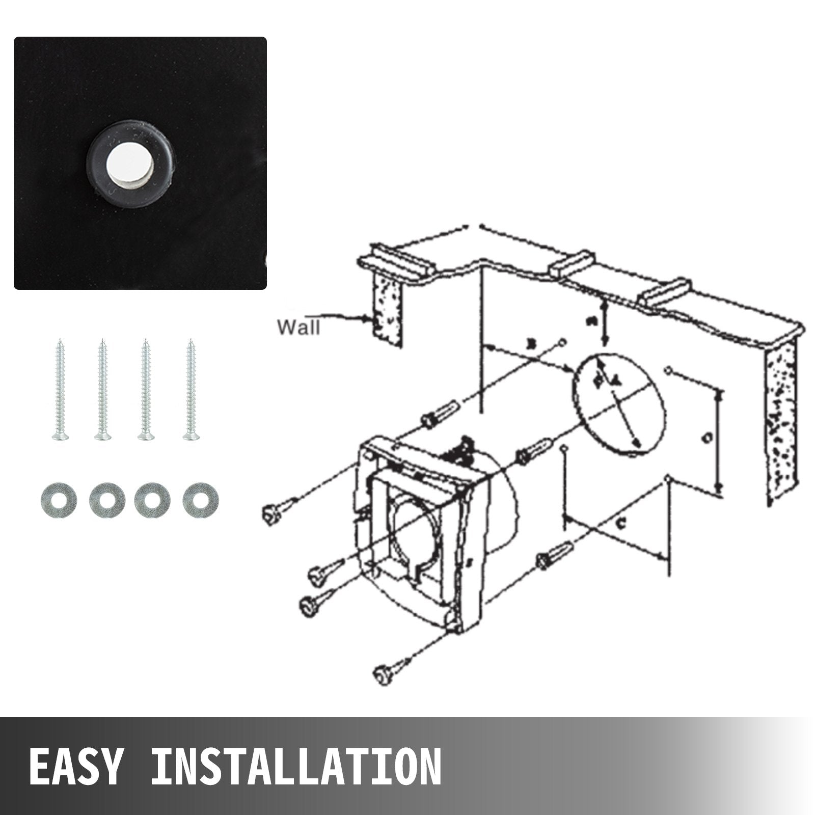 Industrial Metal Ventilation Extractor 30 cm Axial Exhaust Fan 150W Air Blower