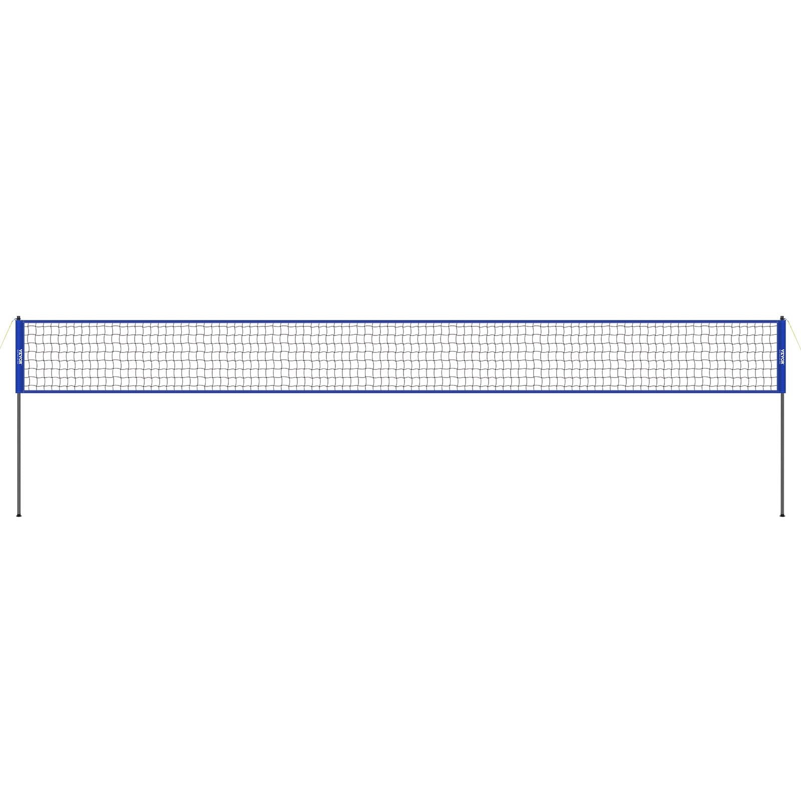 Outdoor Portable Volleyball Net Adjustable Steel Poles with PVC Ball and Bag