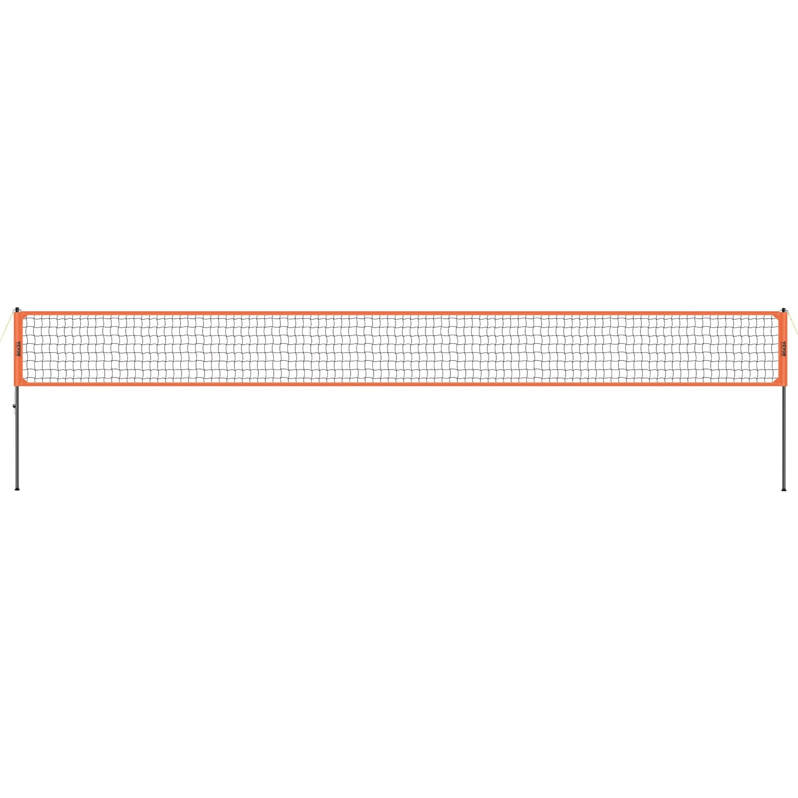 Outdoor Portable Volleyball Net System with Adjustable Poles and Accessories