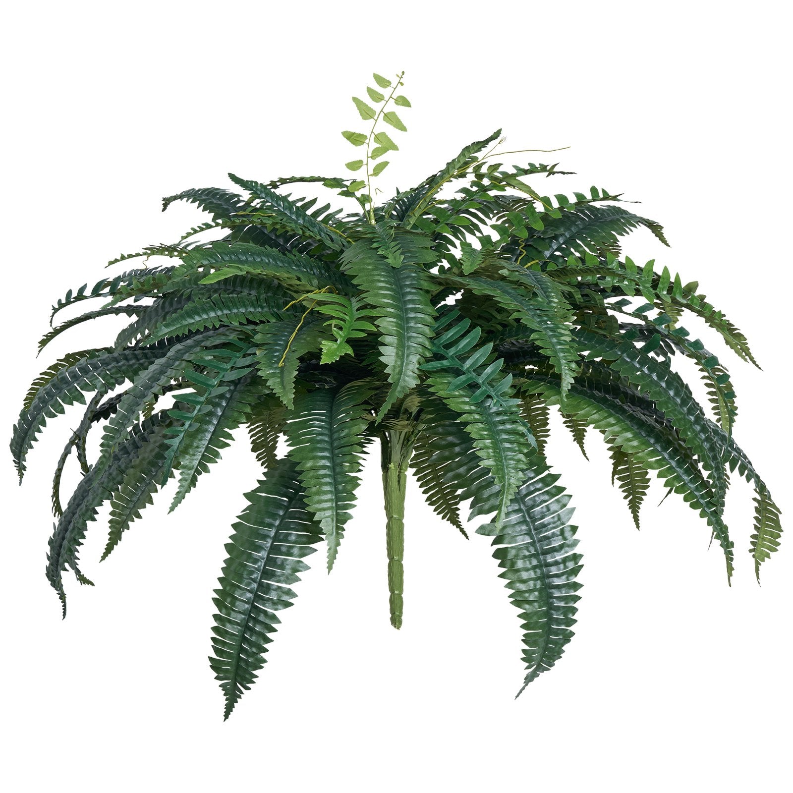 Artificial Ferns 43-47" Large Hanging Faux Boston Ferns 88 Branches Décor