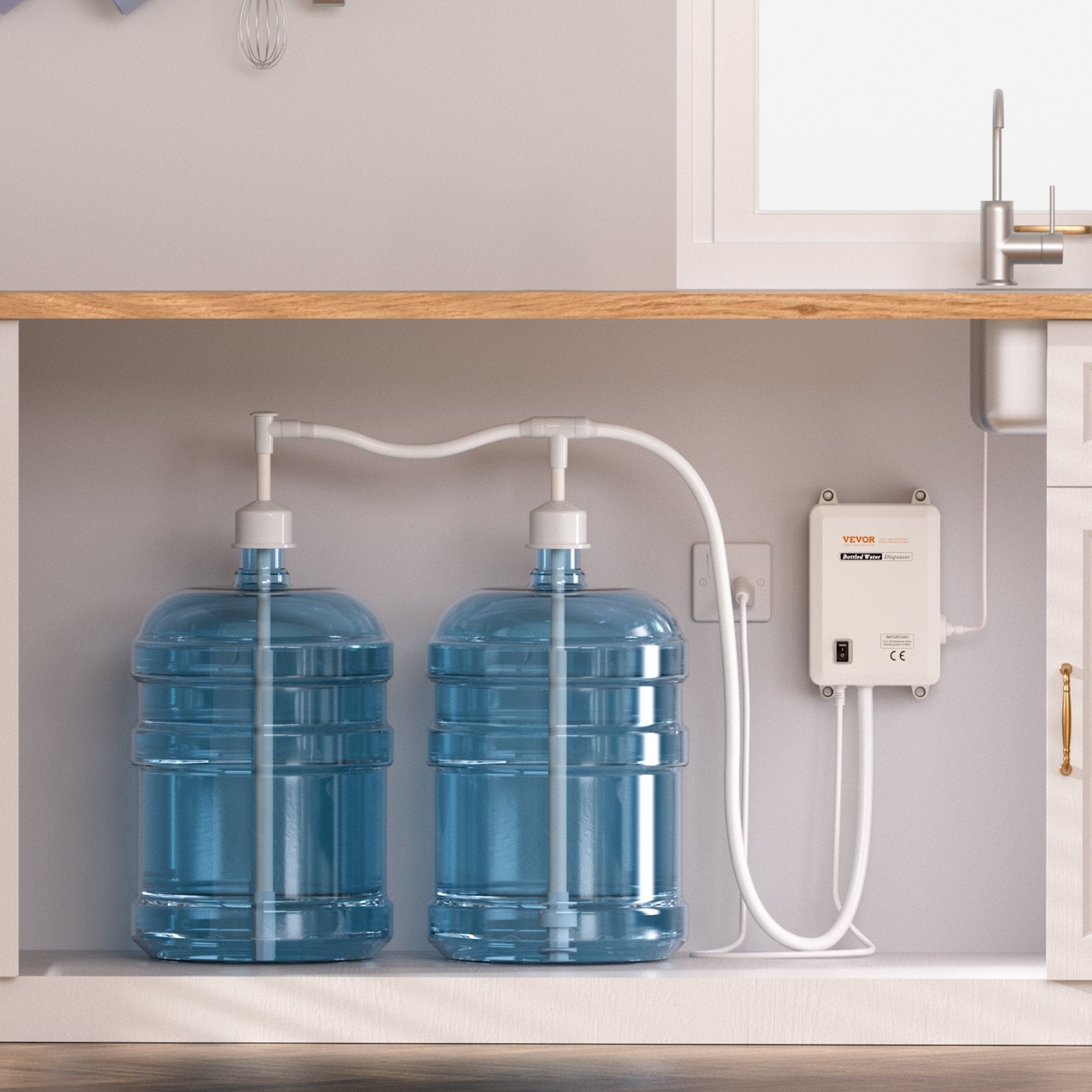 Bottled Water Dispenser Pump System 2x5 Gallon Automatic Electric