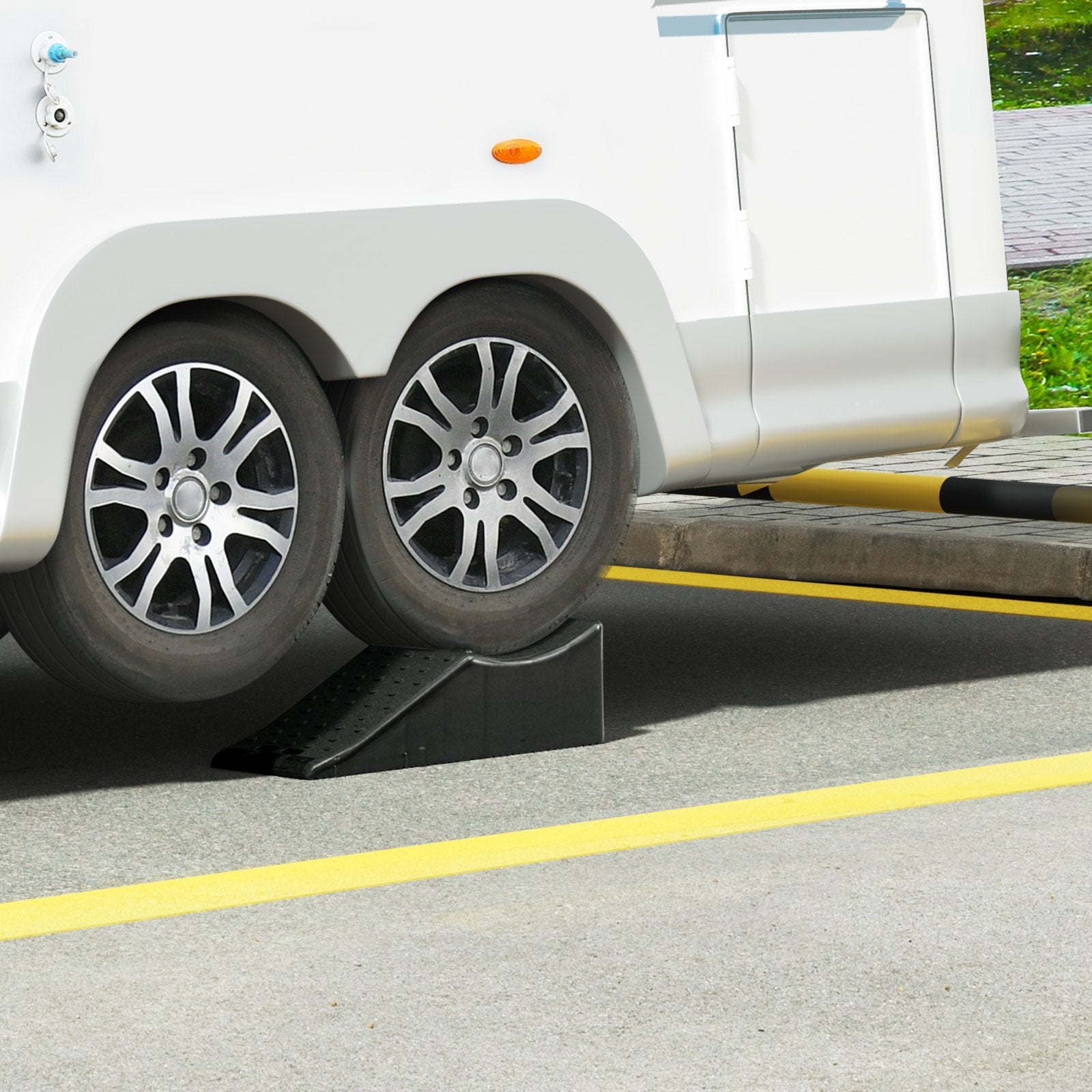 Car Ramp 1-Piece 20000LBS 9 Ton 5.5 Inch Lift Tire for Vehicle Maintenance