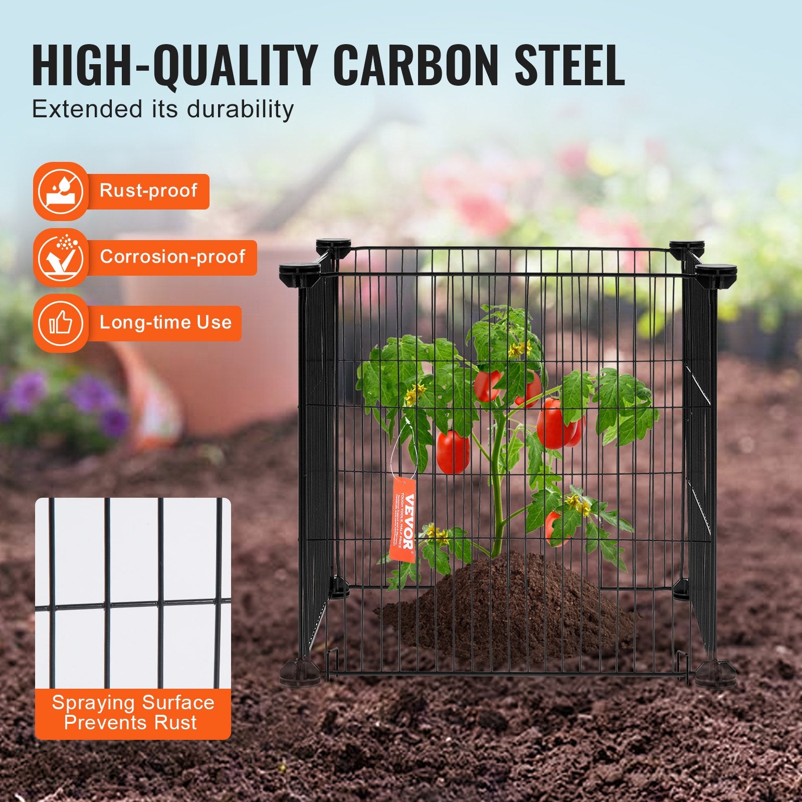 5 Pack Plant Protector from Animals, 390mm Chicken Wire Plant Cages Outdoor Mesh