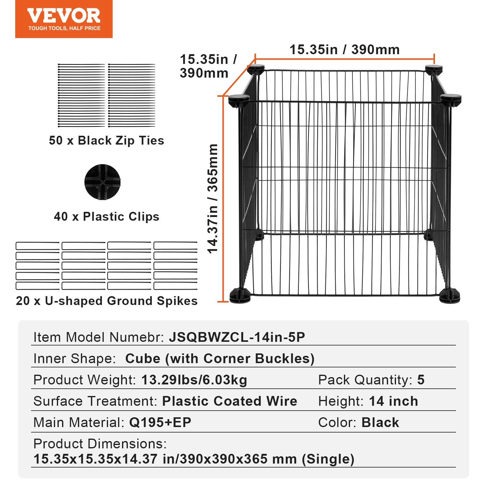 5 Pack Plant Protector from Animals, 390mm Chicken Wire Plant Cages Outdoor Mesh