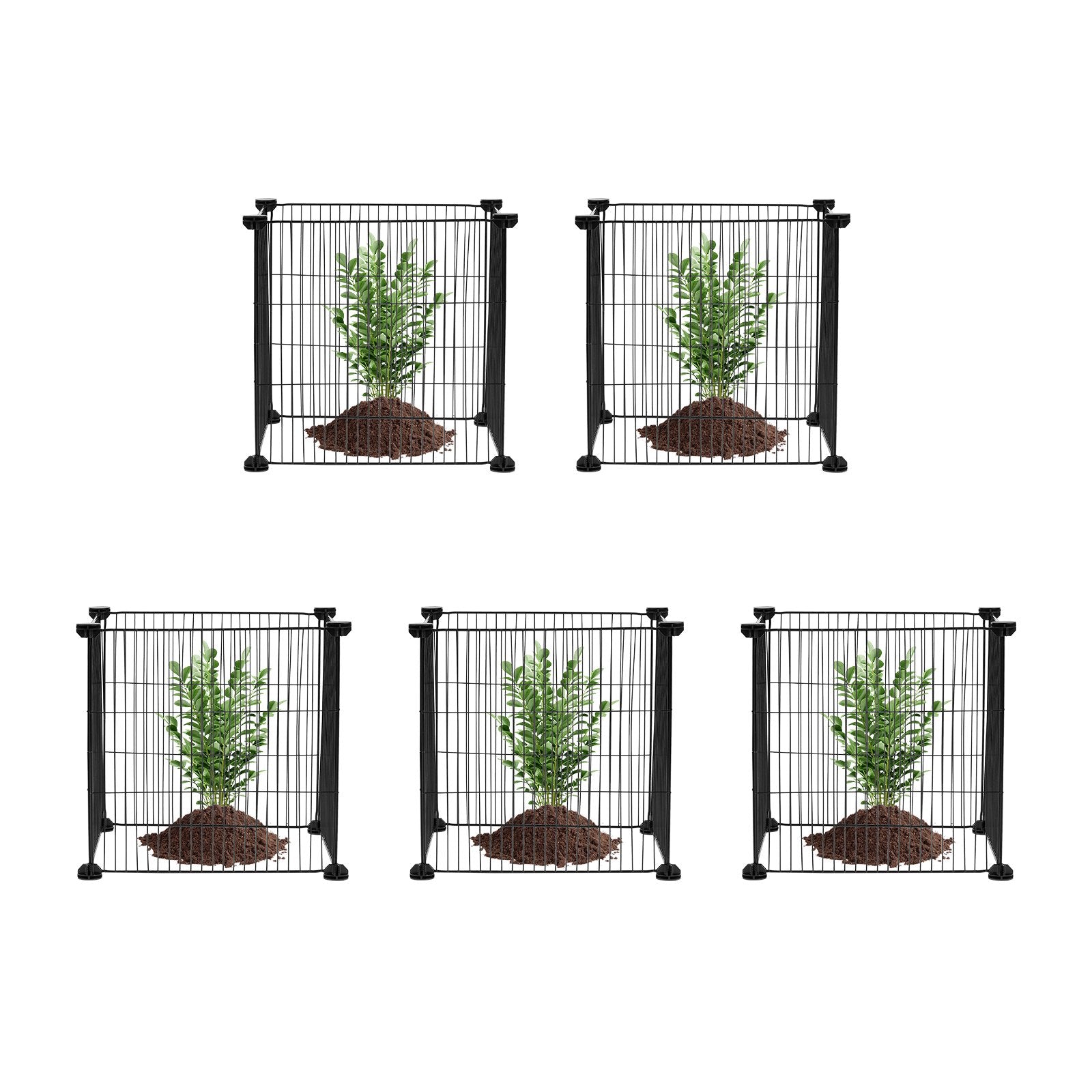 5 Pack Plant Protector from Animals, 390mm Chicken Wire Plant Cages Outdoor Mesh