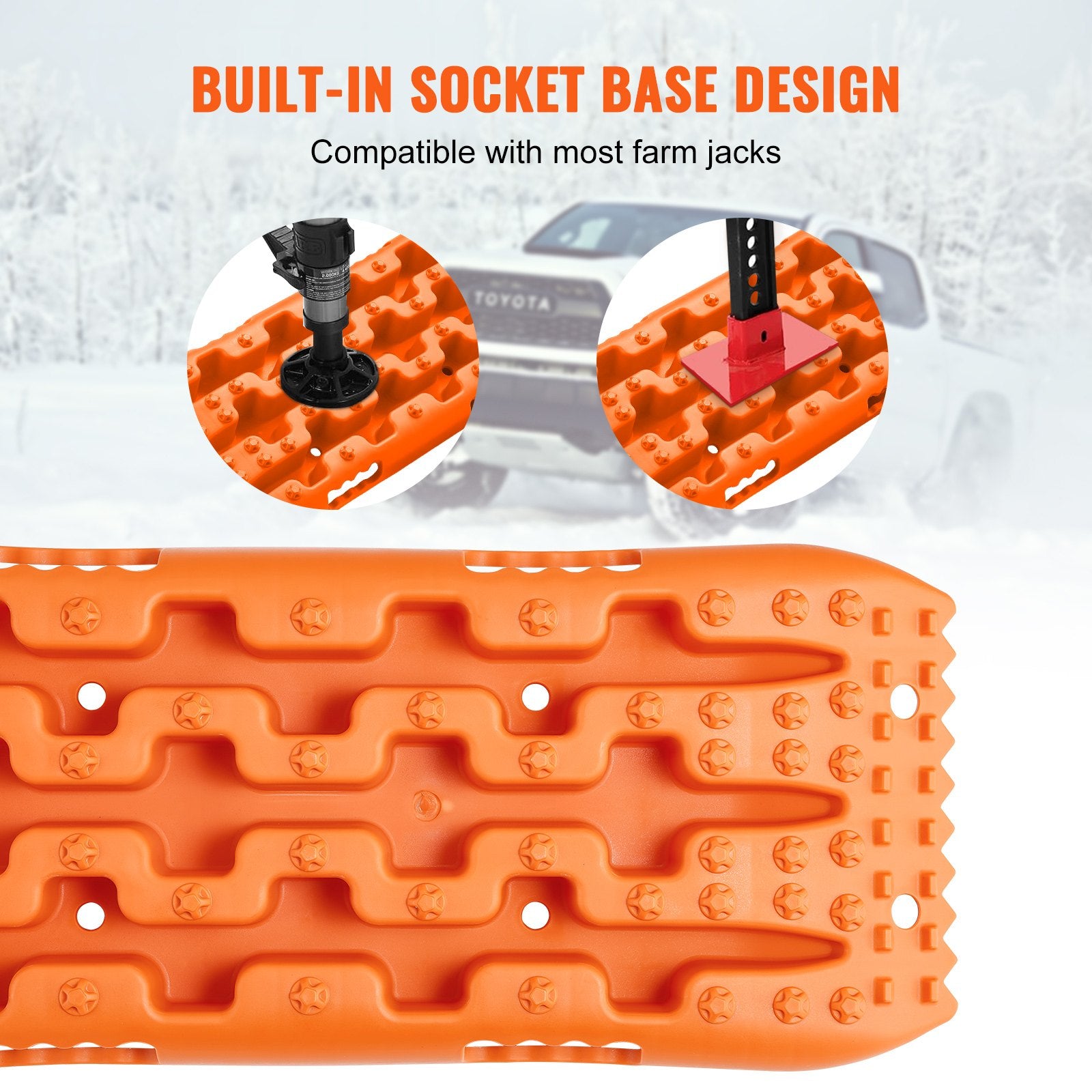 10 TON Traction Boards PP Recovery Mats for Off-Road Vehicles Pair Short