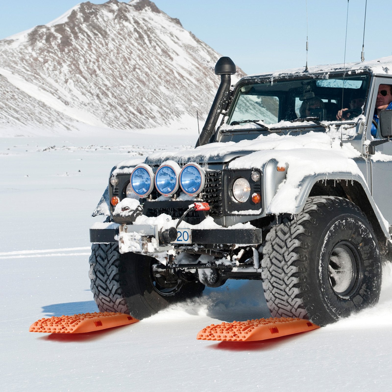 10 Ton Traction Boards Recovery Mats for Off-Road Vehicles Orange