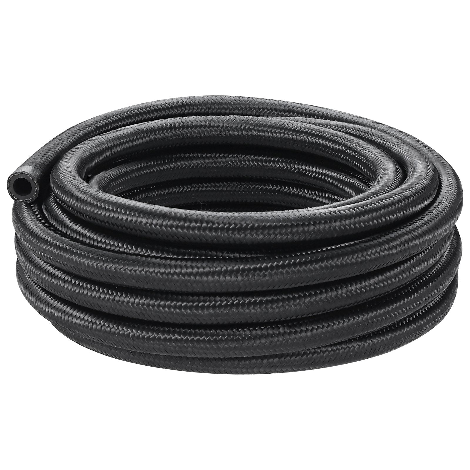 8AN Fuel Line Kit 20ft Nylon Stainless Steel Braided Hose with 12 Fittings