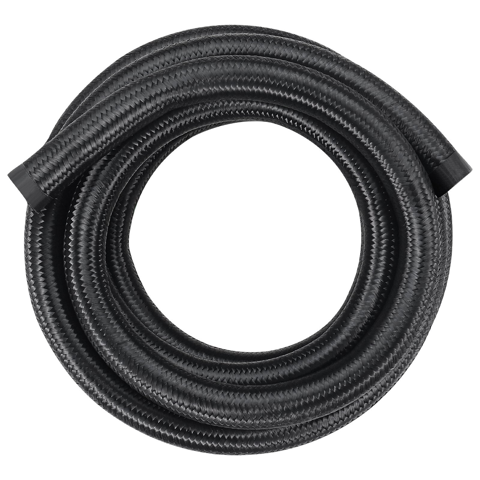 Fuel Line Kit, 10AN Nylon Stainless Steel Braided with 7 Swivel Fittings 3.05m
