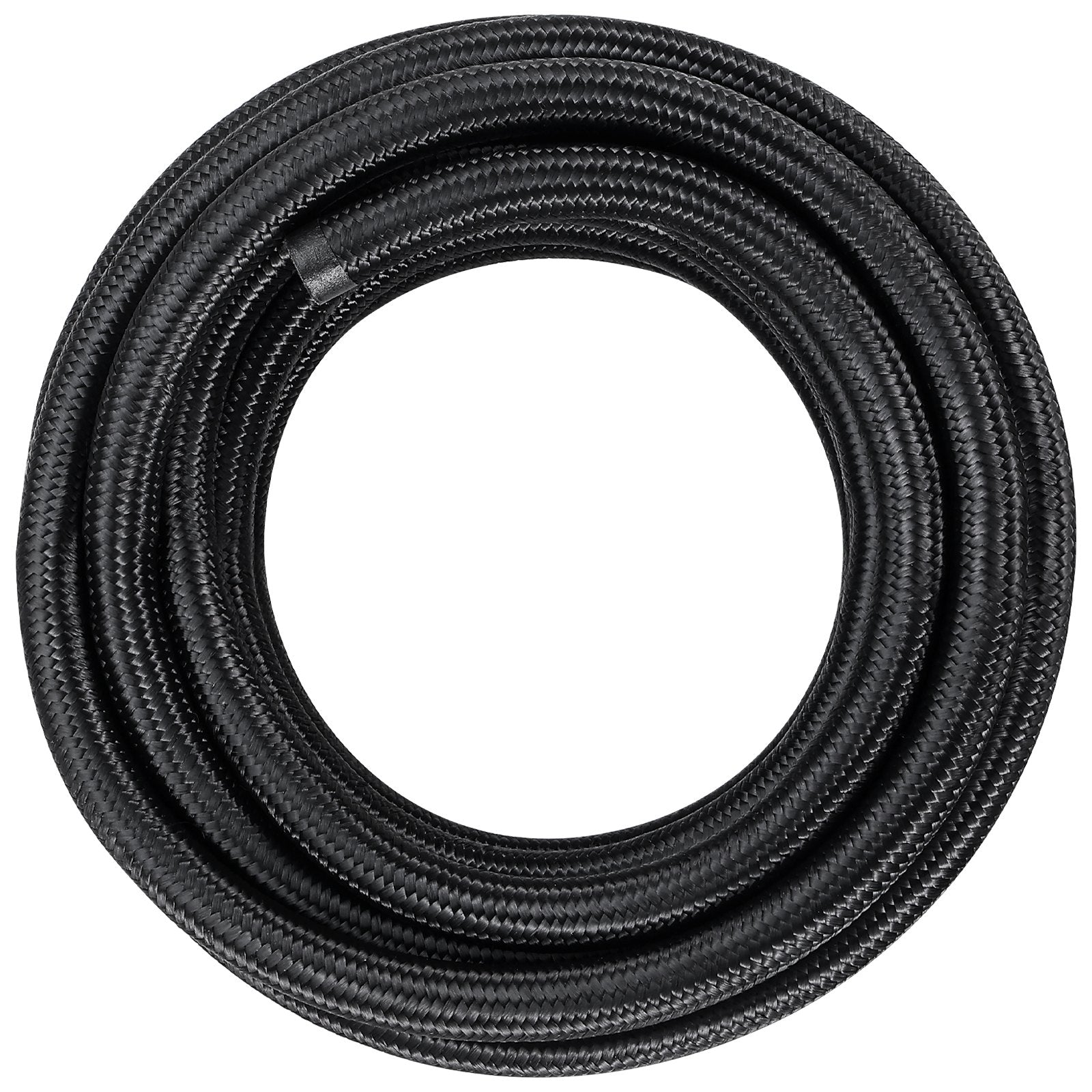 Fuel Line Kit, 6AN Nylon Stainless Steel Braided with 12 Swivel Fittings 6.1m