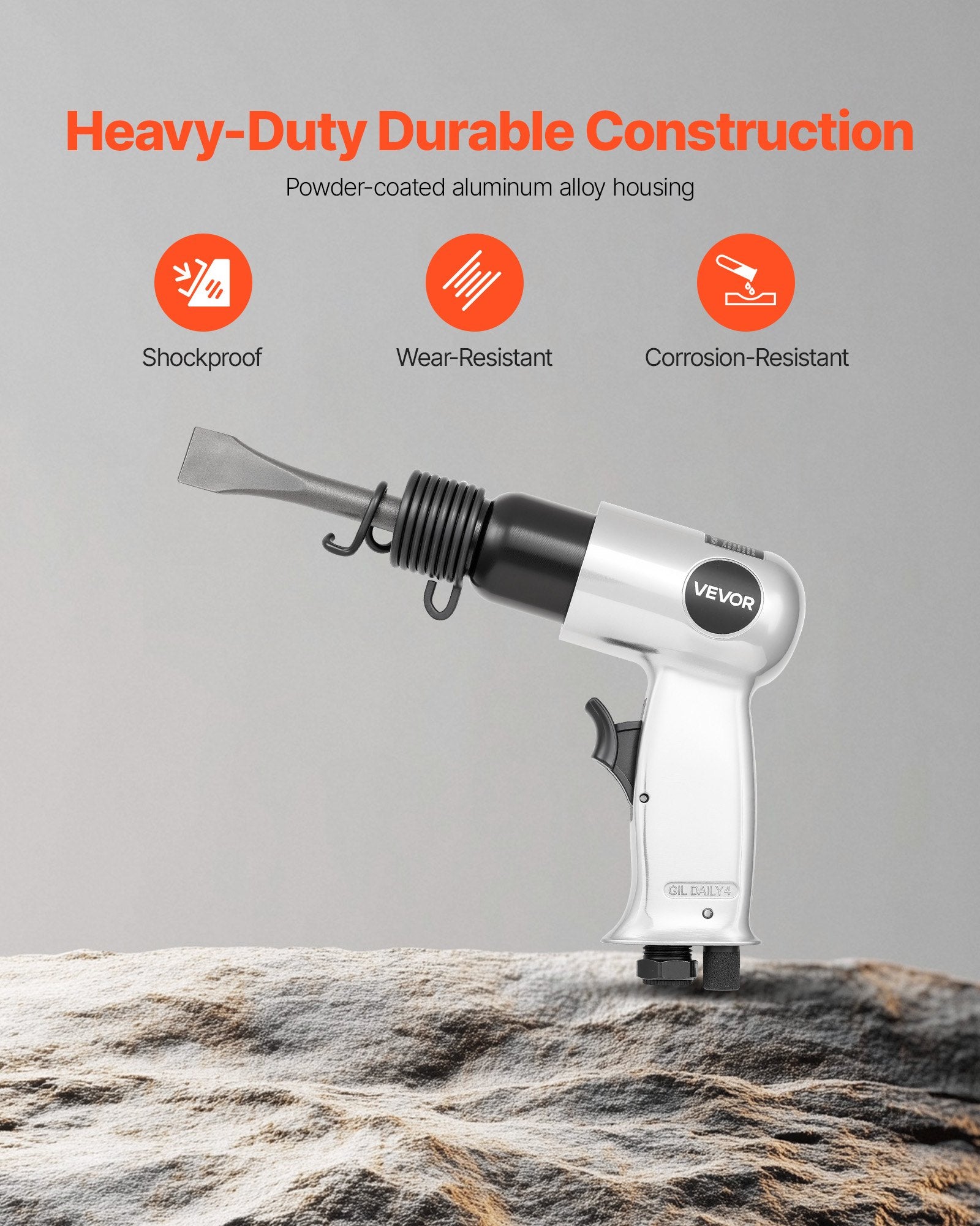 Pneumatic Air Needle Scaler and Hammer Kit for Rust Removal Cutting Demolition