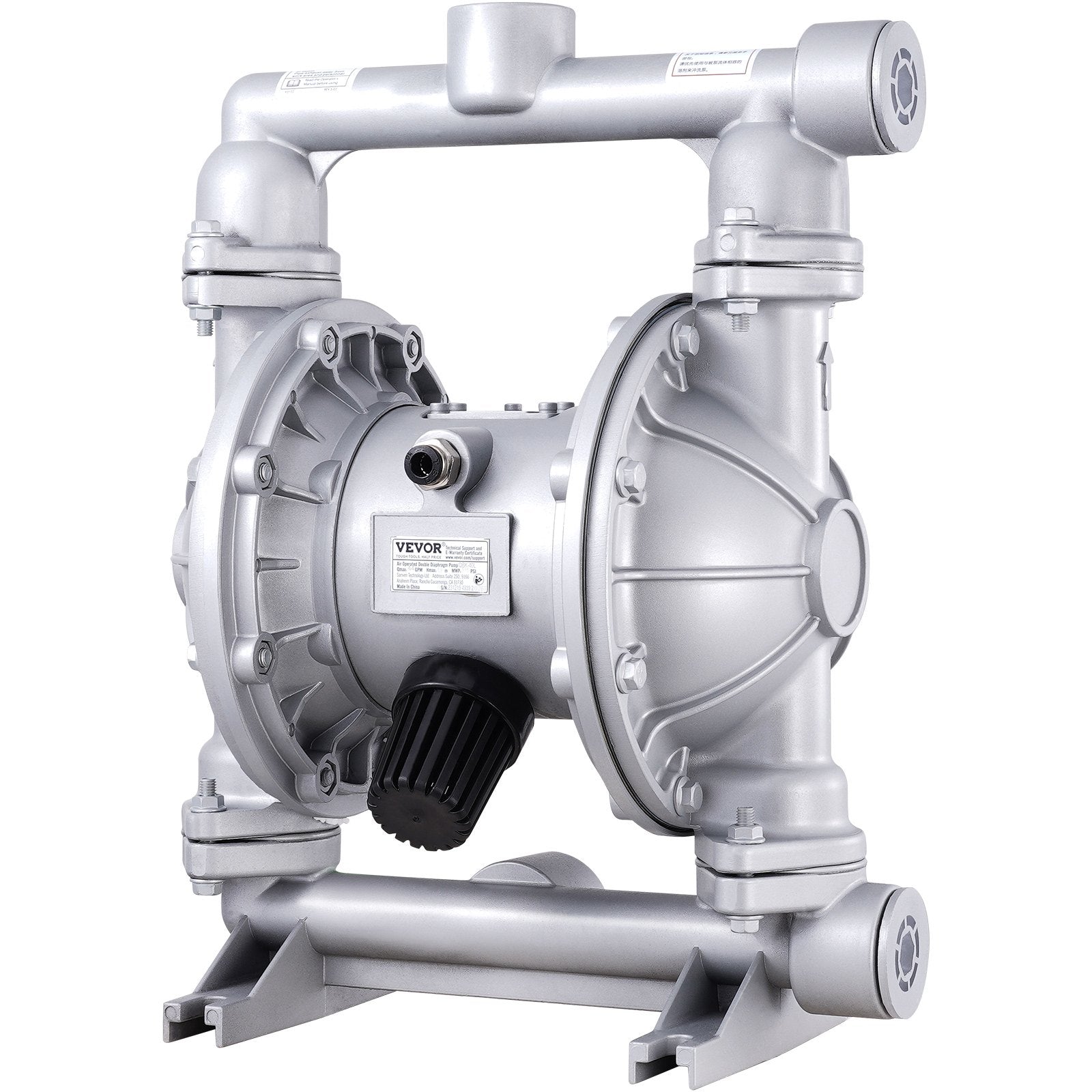 Air Operated Double Diaphragm Pump 44GPM 115PSI Aluminum Oil Pump