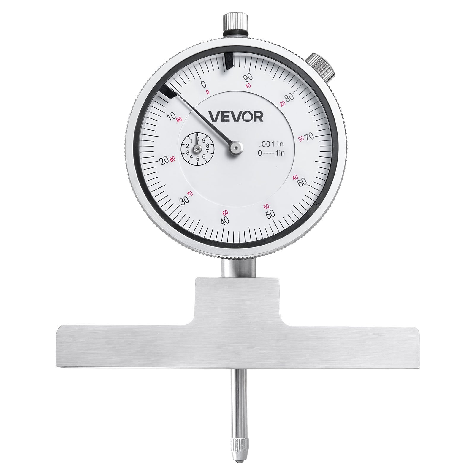 Depth Gauge Micromtr 0-22in Range 0.001in Res 4 Anvils 6 Rods Groove Step Hole