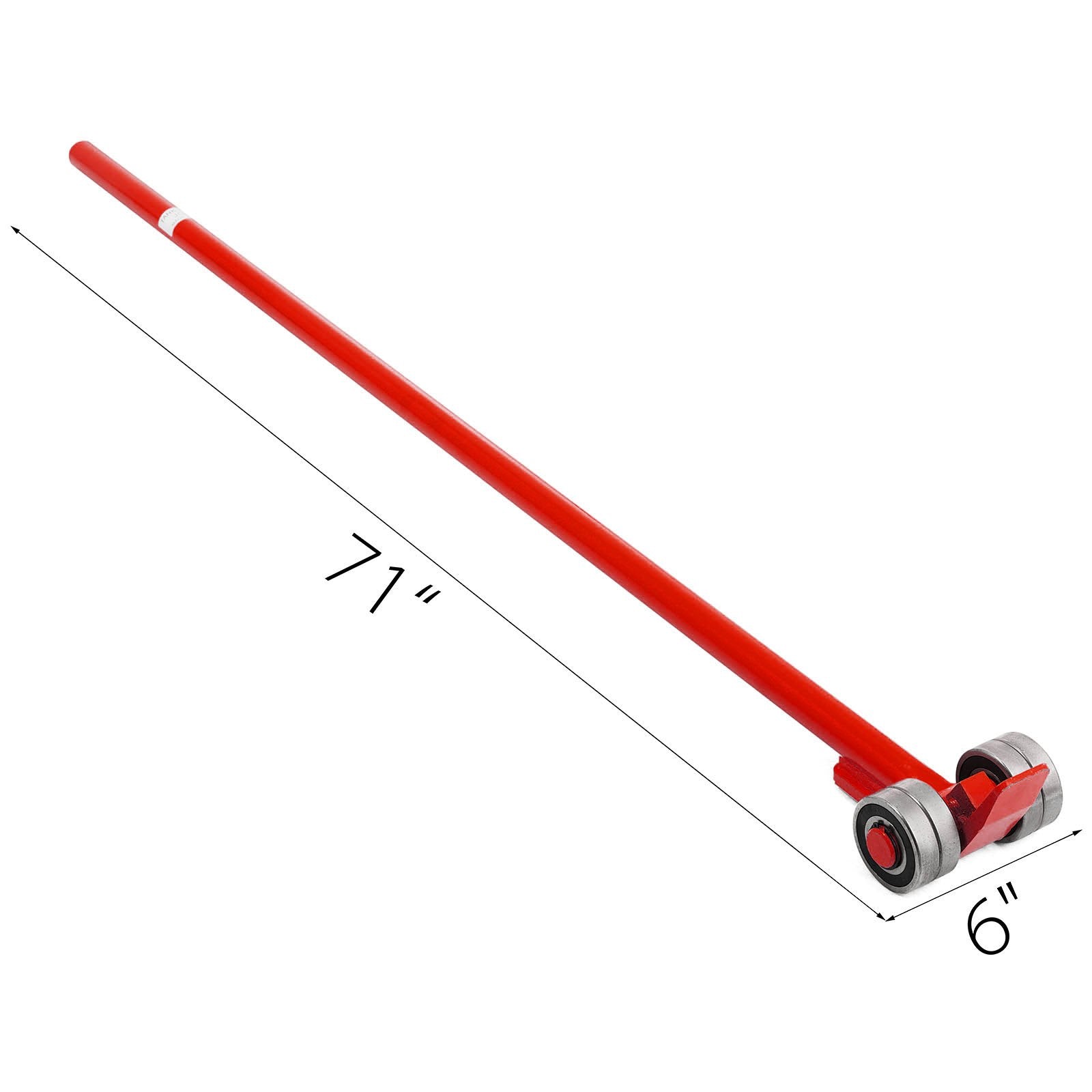 Prylever Bar 3T Capacity, Heavy Duty Steel with Wheels, 1.8 m Handle