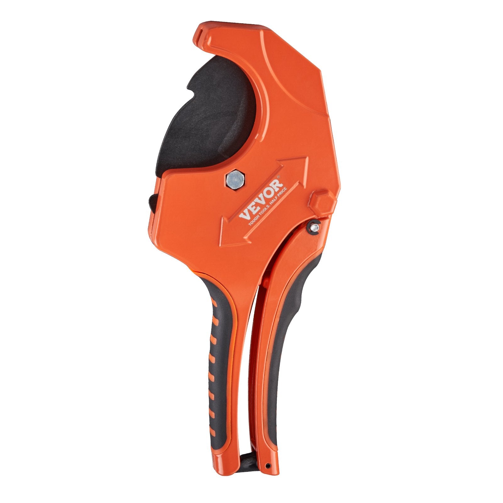 PVC Pipe Cutter 0-2-1/2" Ratcheting Heavy Duty Tube Cutting Tool with SpareBlade