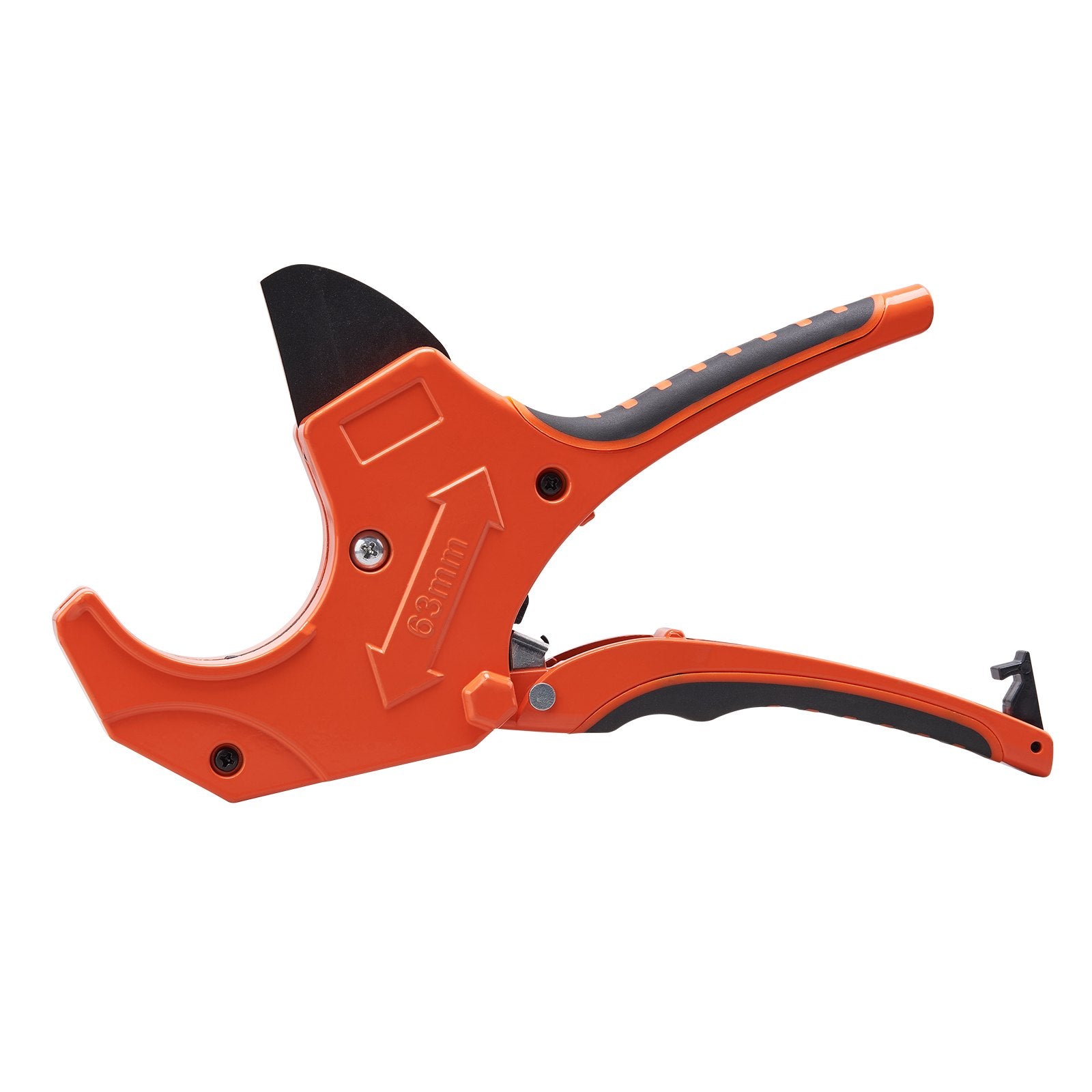 PVC Pipe Cutter 0-2-1/2" Ratcheting Heavy Duty Tube Cutting Tool with SpareBlade