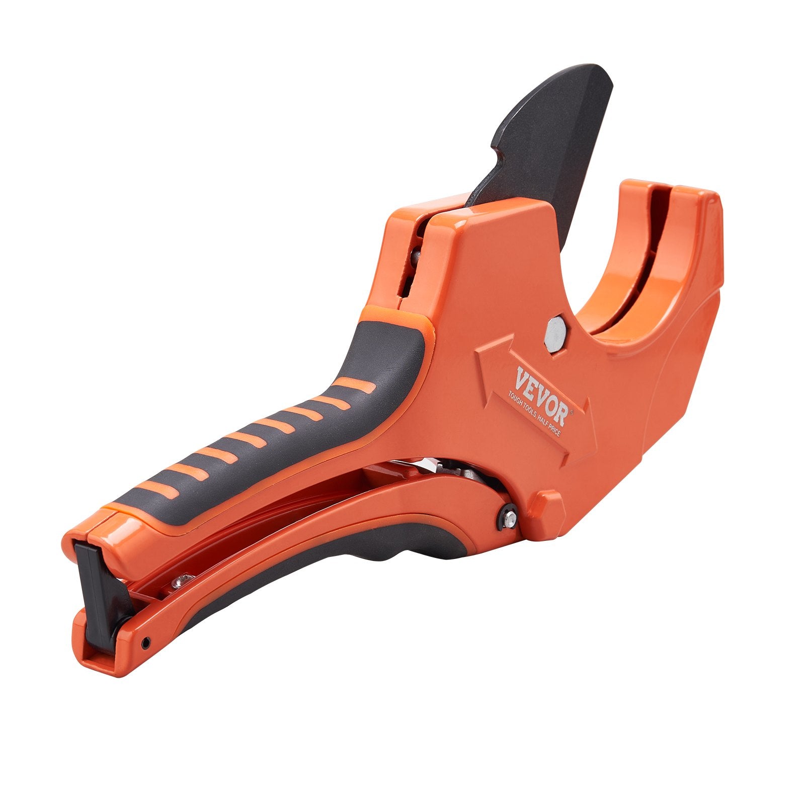 PVC Pipe Cutter 0-2-1/2" Ratcheting Heavy Duty Tube Cutting Tool with SpareBlade