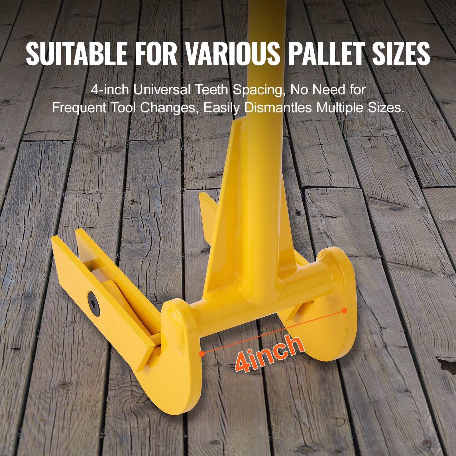 Pallet Buster 104cm Handle 907kg Q235 Carbon Steel Deck Wrecker Pry Bar