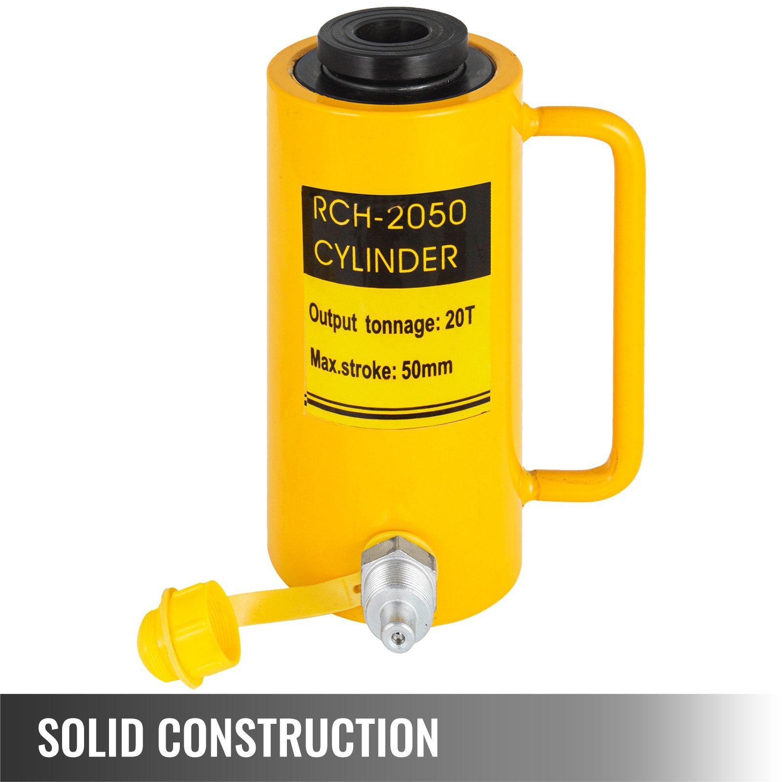 20T 2-Inch Hydraulic Cylinder Jack Hollow Single Acting 50mm Lifting Ram