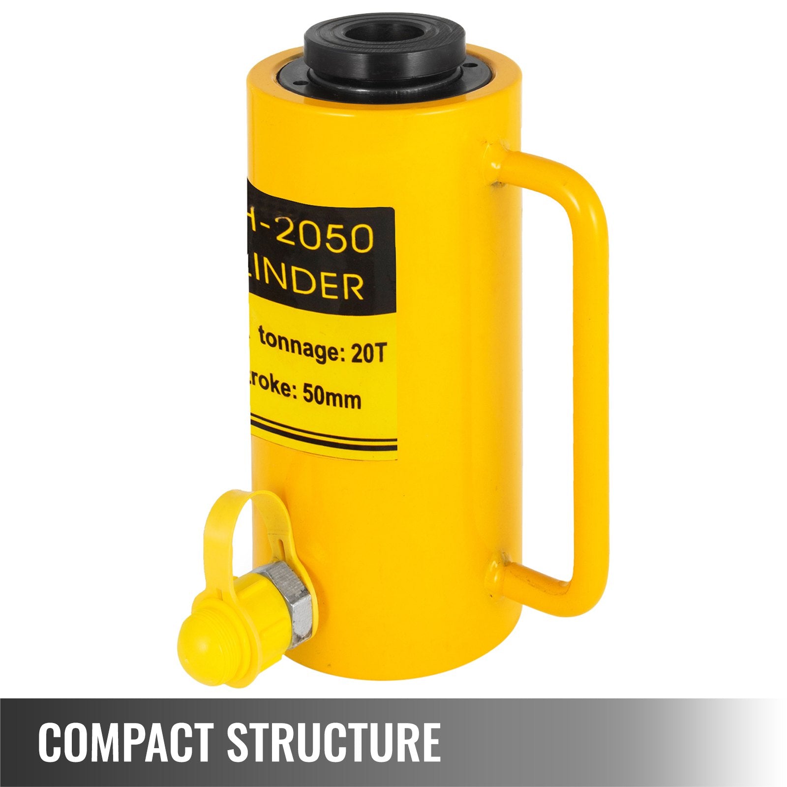 20T 2-Inch Hydraulic Cylinder Jack Hollow Single Acting 50mm Lifting Ram