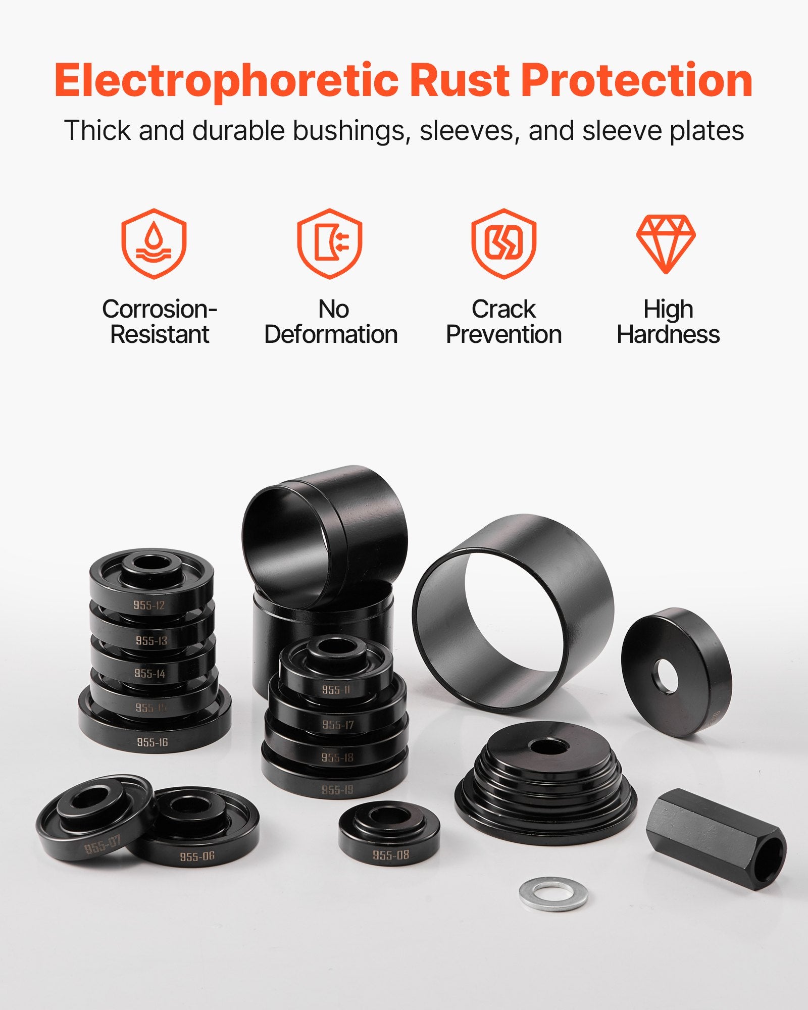 Wheel Bearing Press Kit 23PCS FWD Bearing Puller Tools with Sliding Screw & Case