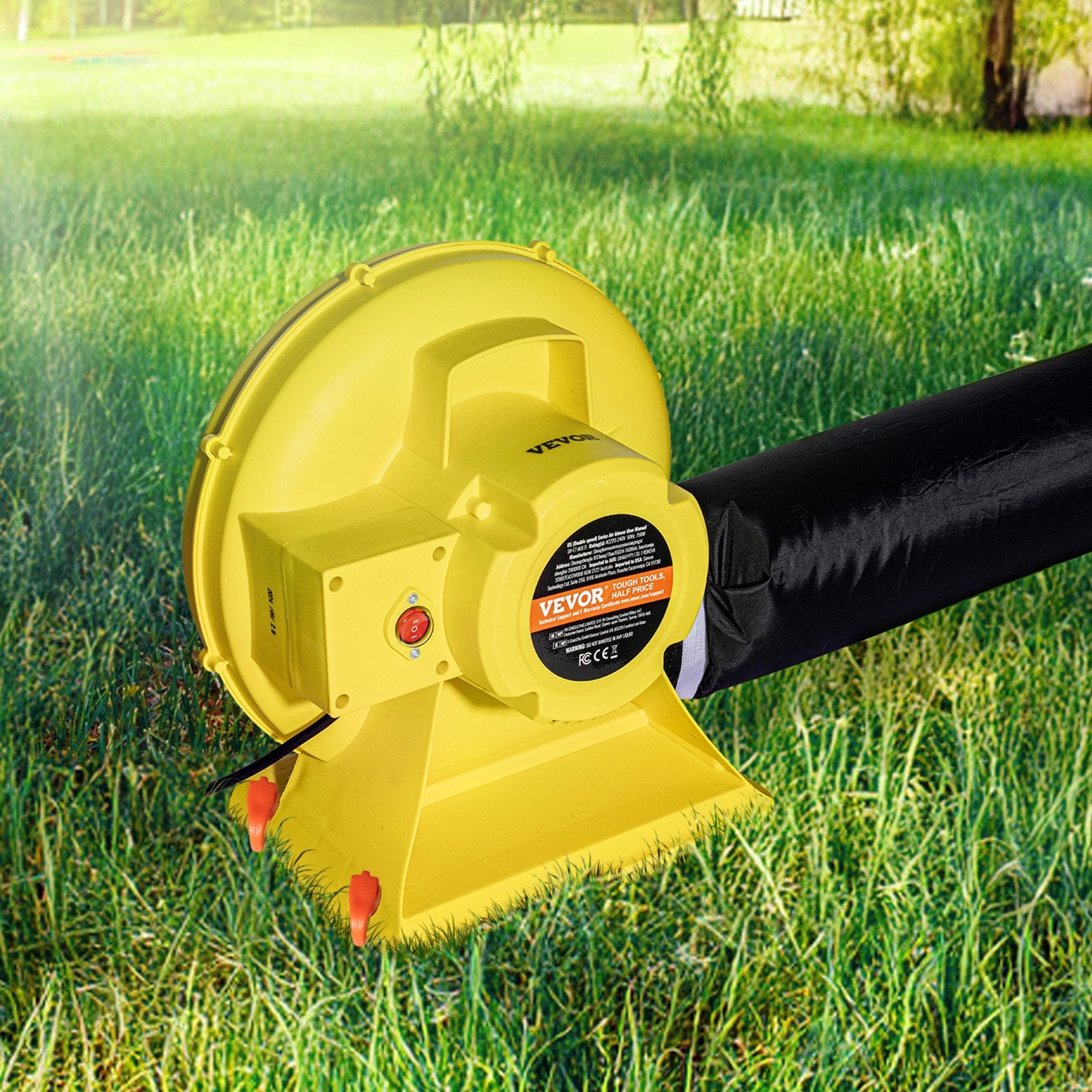 Inflatable Air Blower Pump Fan Bounce House Electric Pump Inflator Yellow