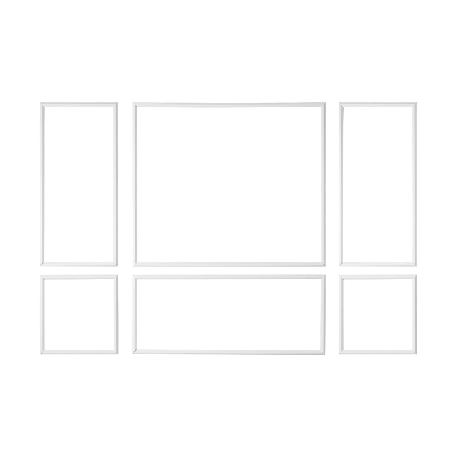 Wall Molding Wainscoting Panels Kit Paintable Accent Wall Trim White