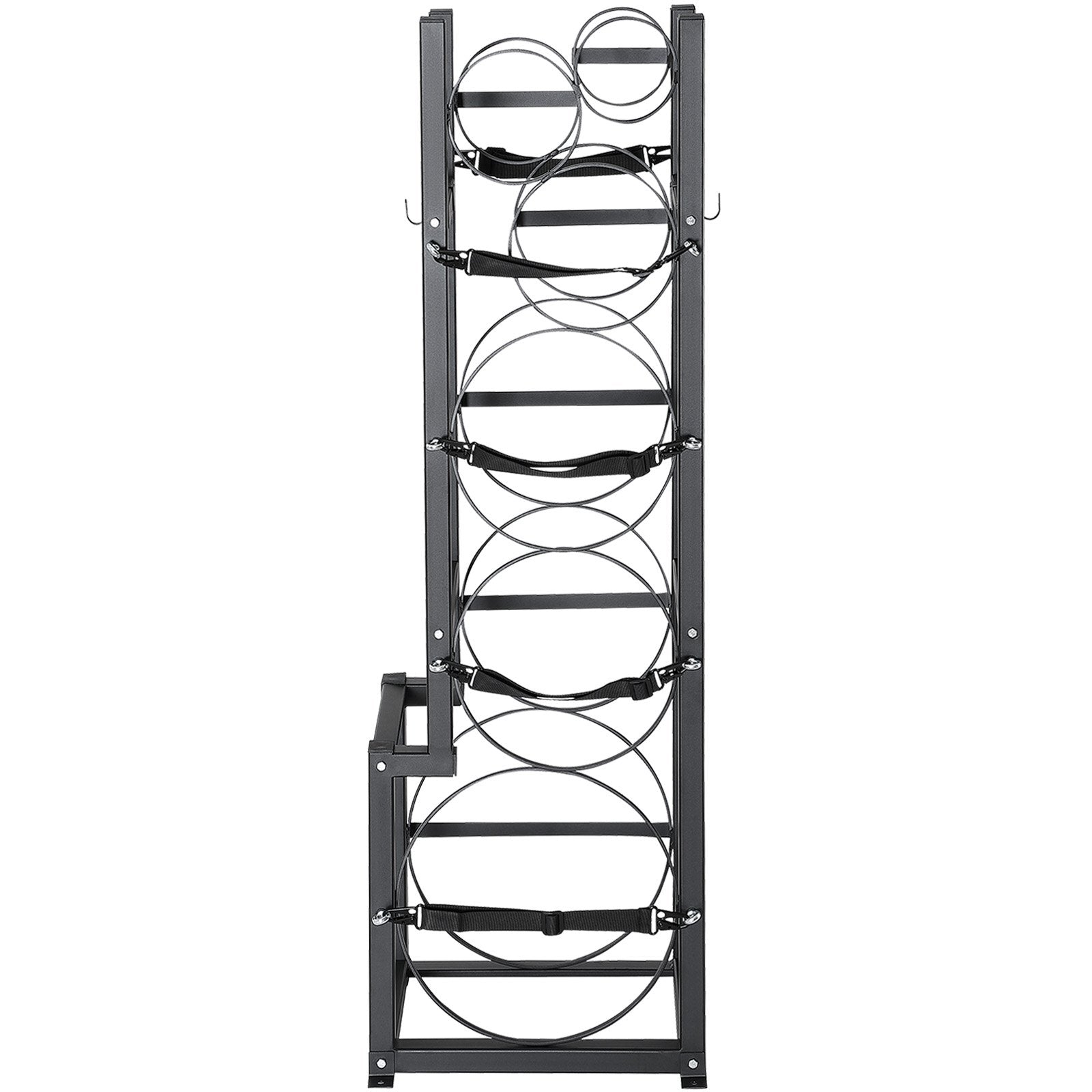 Refrigerant Cylinder Rack Carbon Steel 6 Tank Storage Holder Adjustable