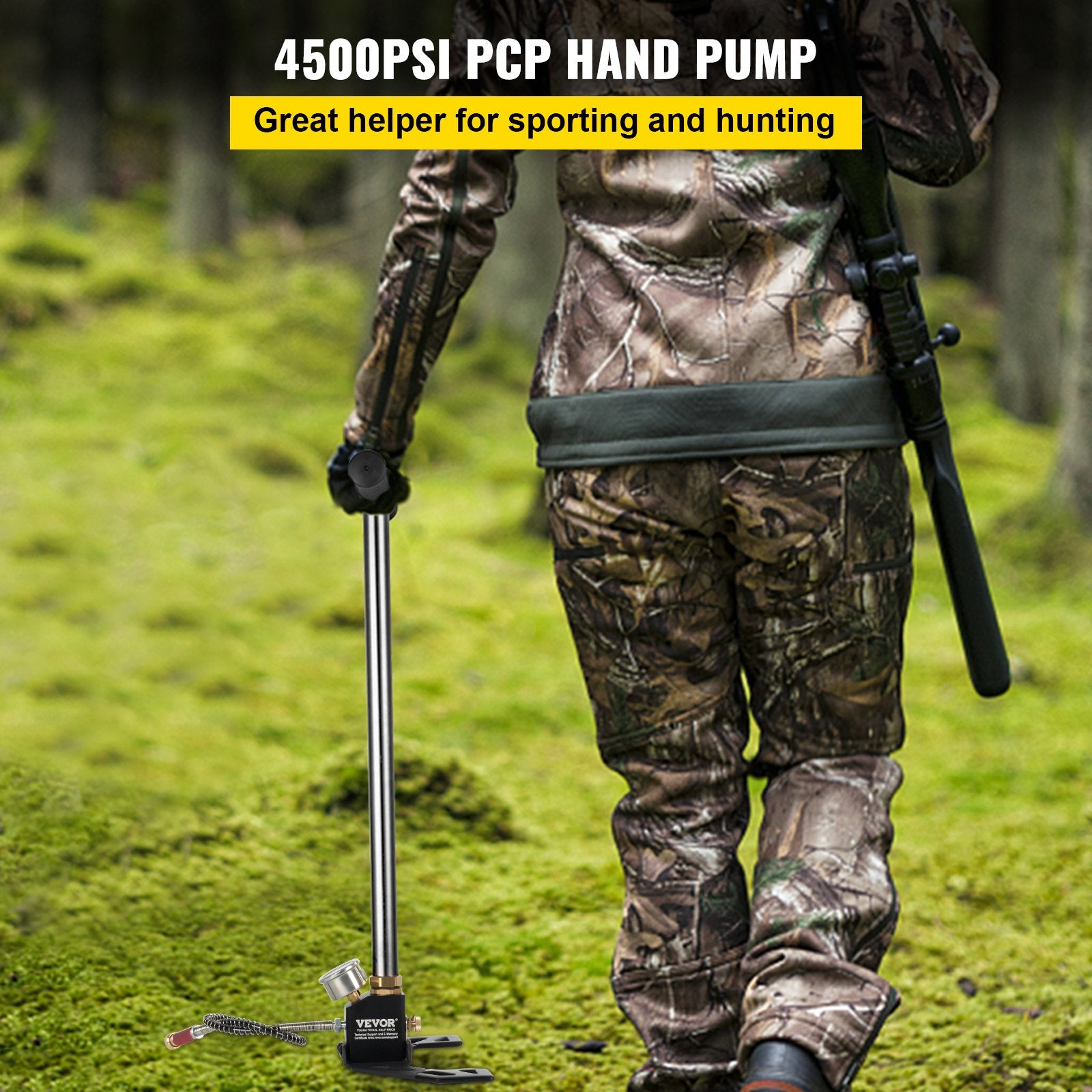 Portable High Pressure 3 Stage Hand Pump 4500 PSI PCP Air Pump