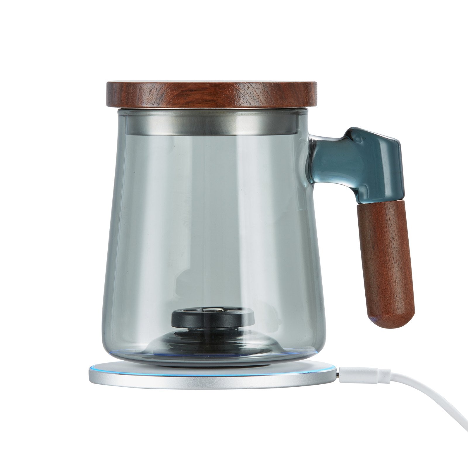 Hydrogen Water Cup 400ml Portable SPE Hydrogen Rich Water Ionizer Glass Bottle