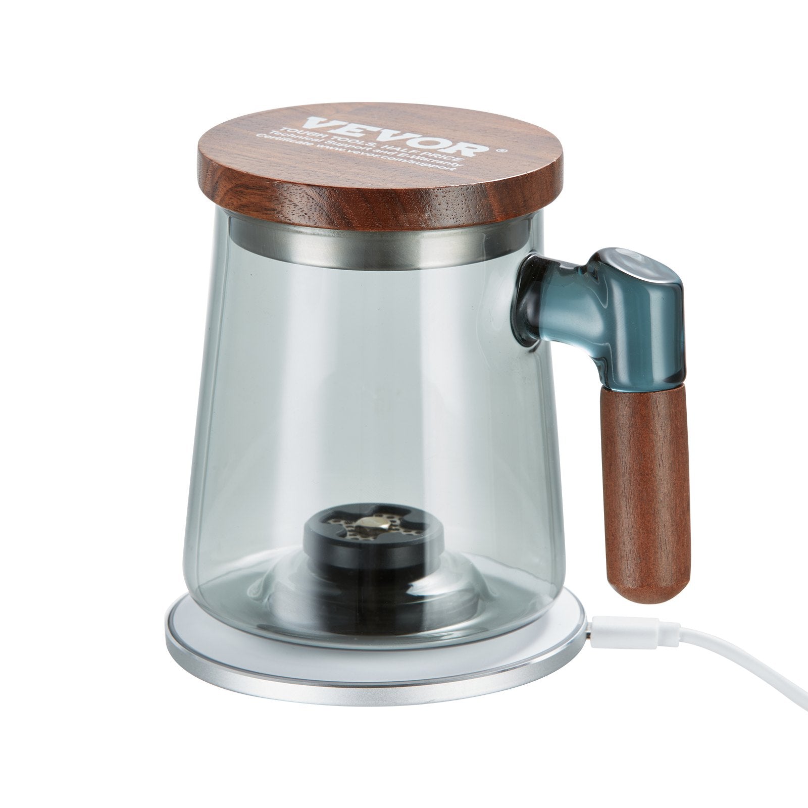 Hydrogen Water Cup 400ml Portable SPE Hydrogen Rich Water Ionizer Glass Bottle