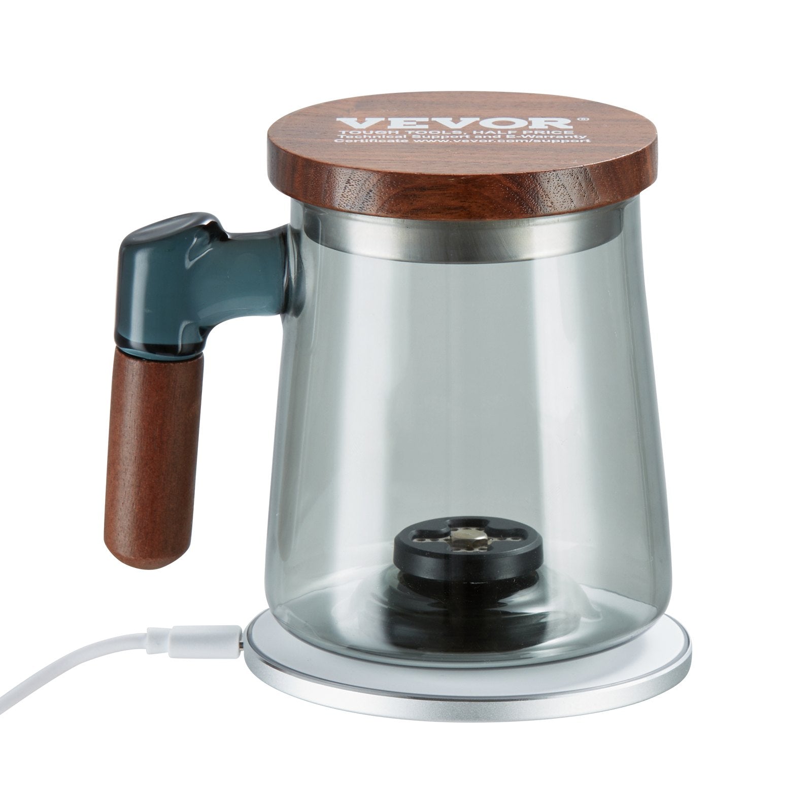Hydrogen Water Cup 400ml Portable SPE Hydrogen Rich Water Ionizer Glass Bottle