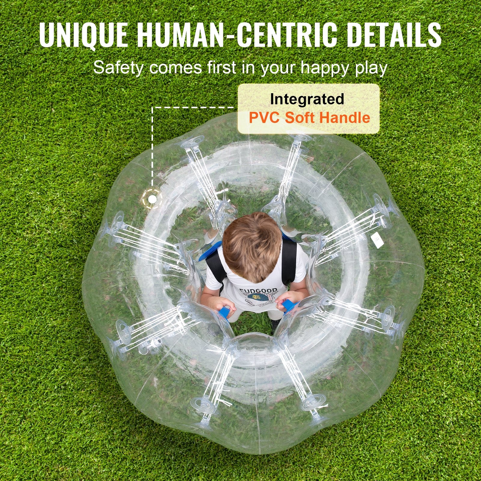 Inflatable Bumper Ball 4FT 1-Pack PVC Sumo Zorb Human Bubble Outdoor Play